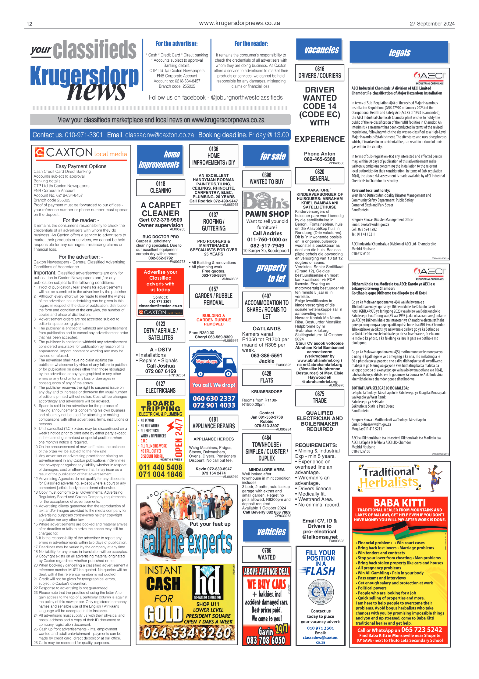Krugersdorp News 27 September 2024 page 14