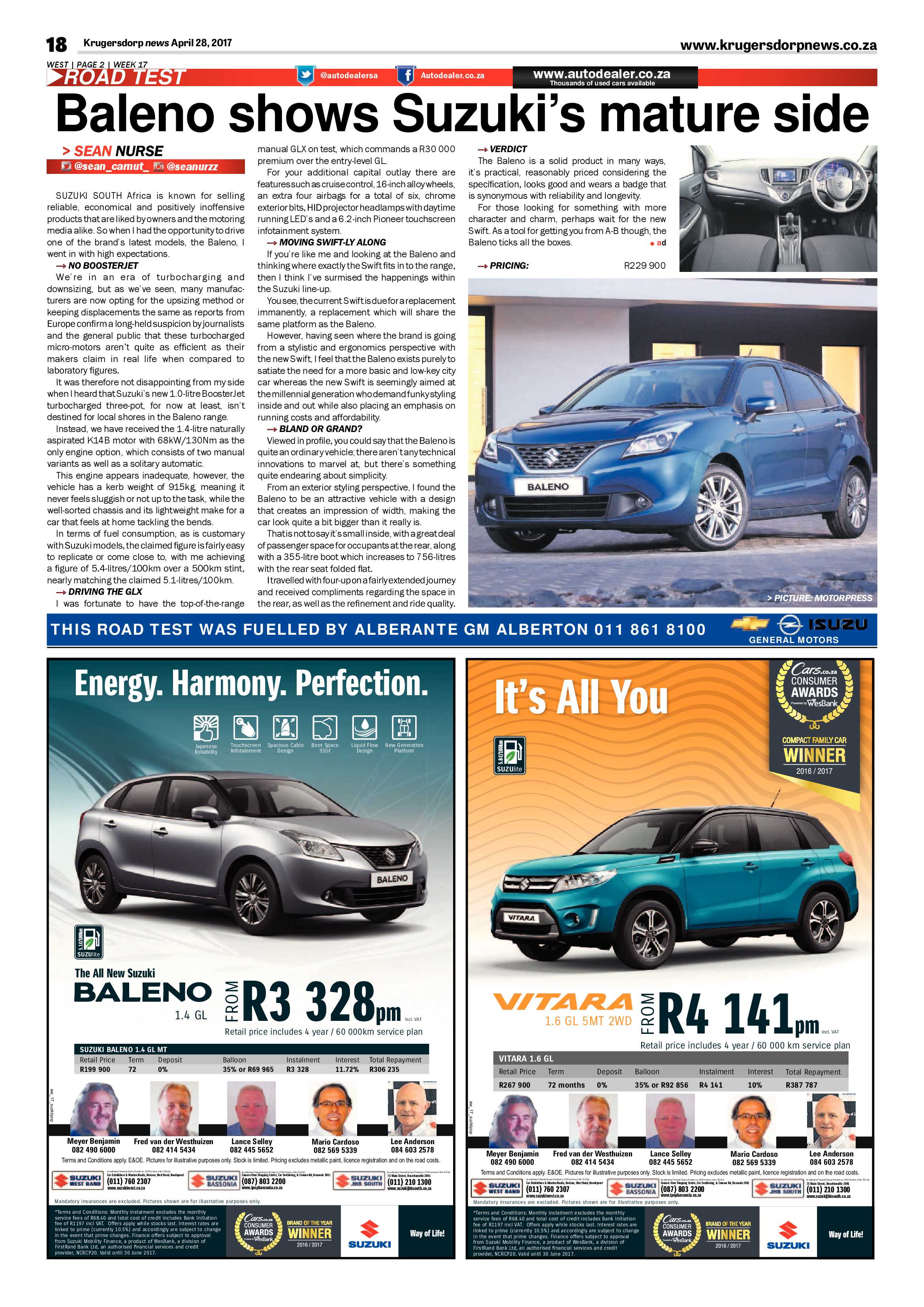 Krugersdorp News 28 April 2017 page 18