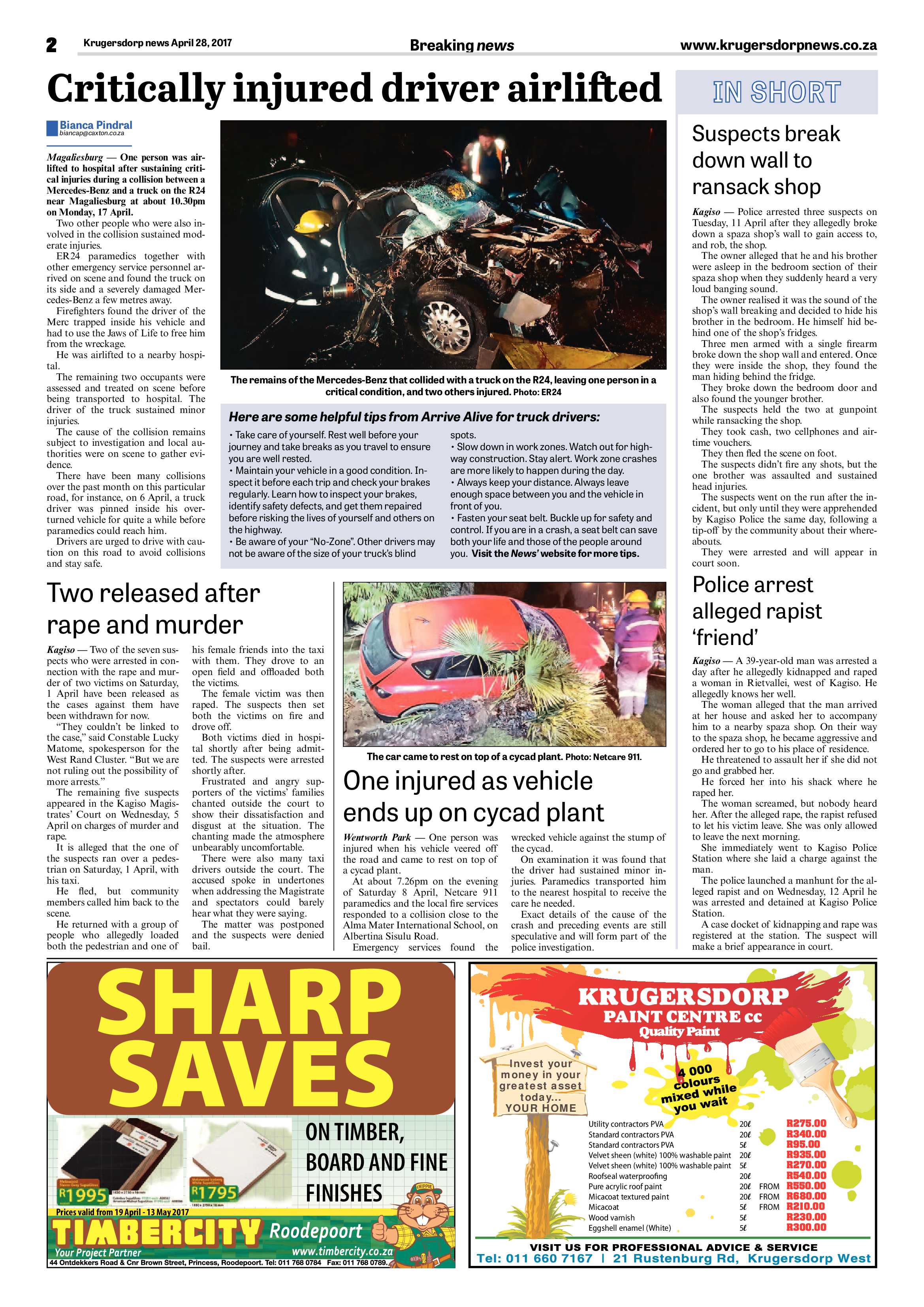 Krugersdorp News 28 April 2017 page 2