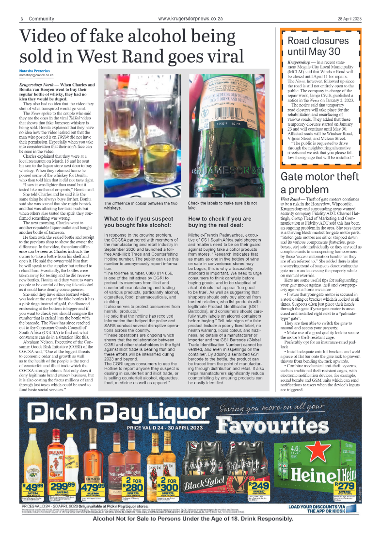 Krugersdorp News 28 April 2023 page 6