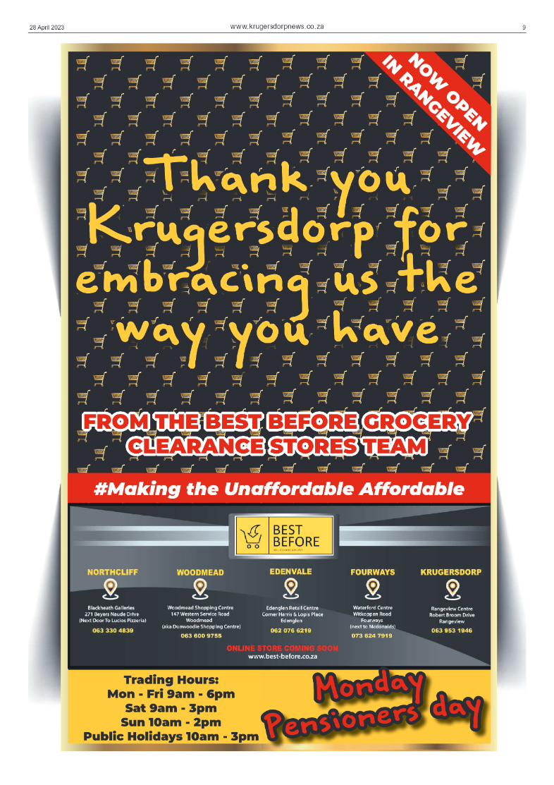 Krugersdorp News 28 April 2023 page 9