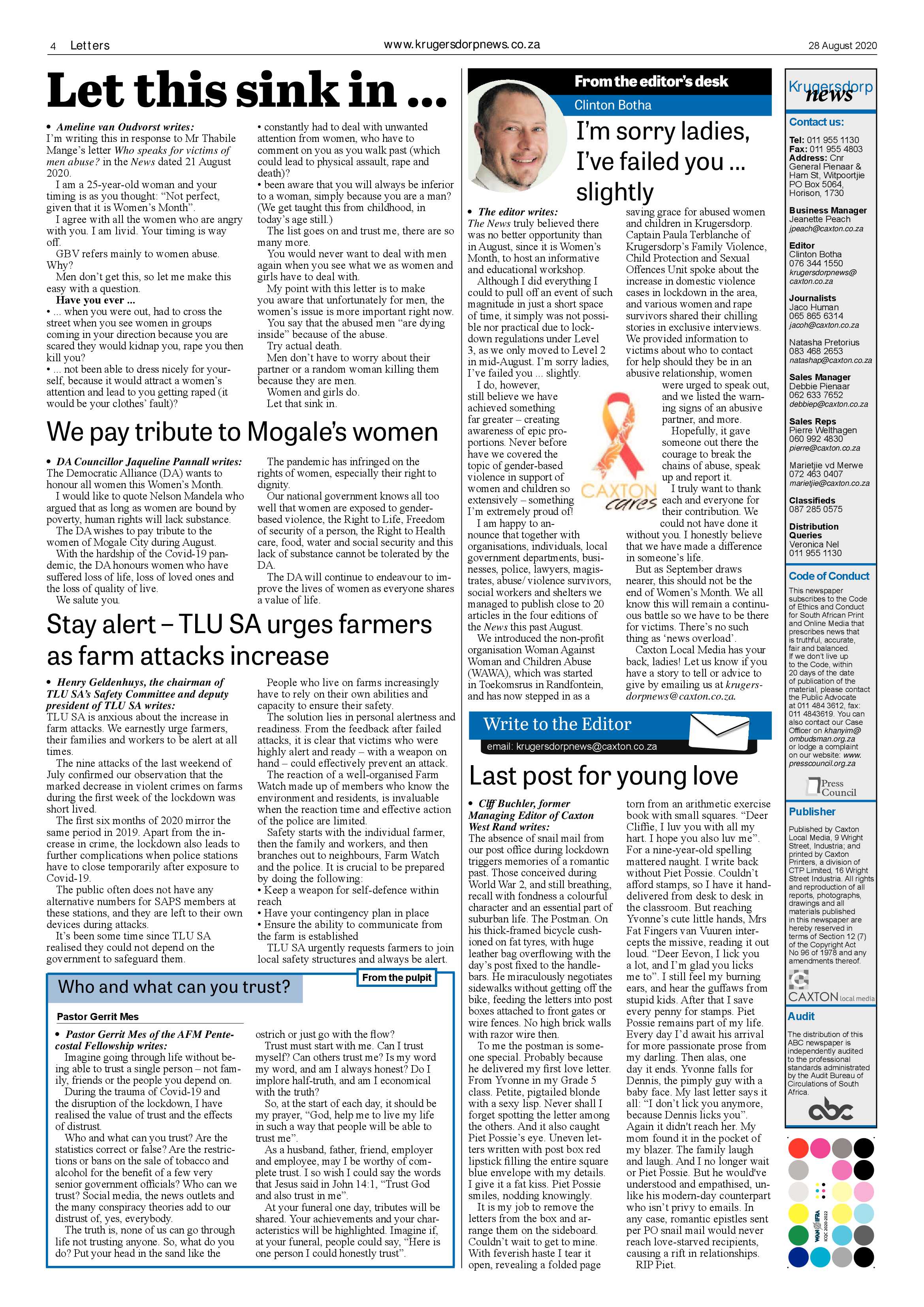 Krugersdorp News 28 August 2020 page 4