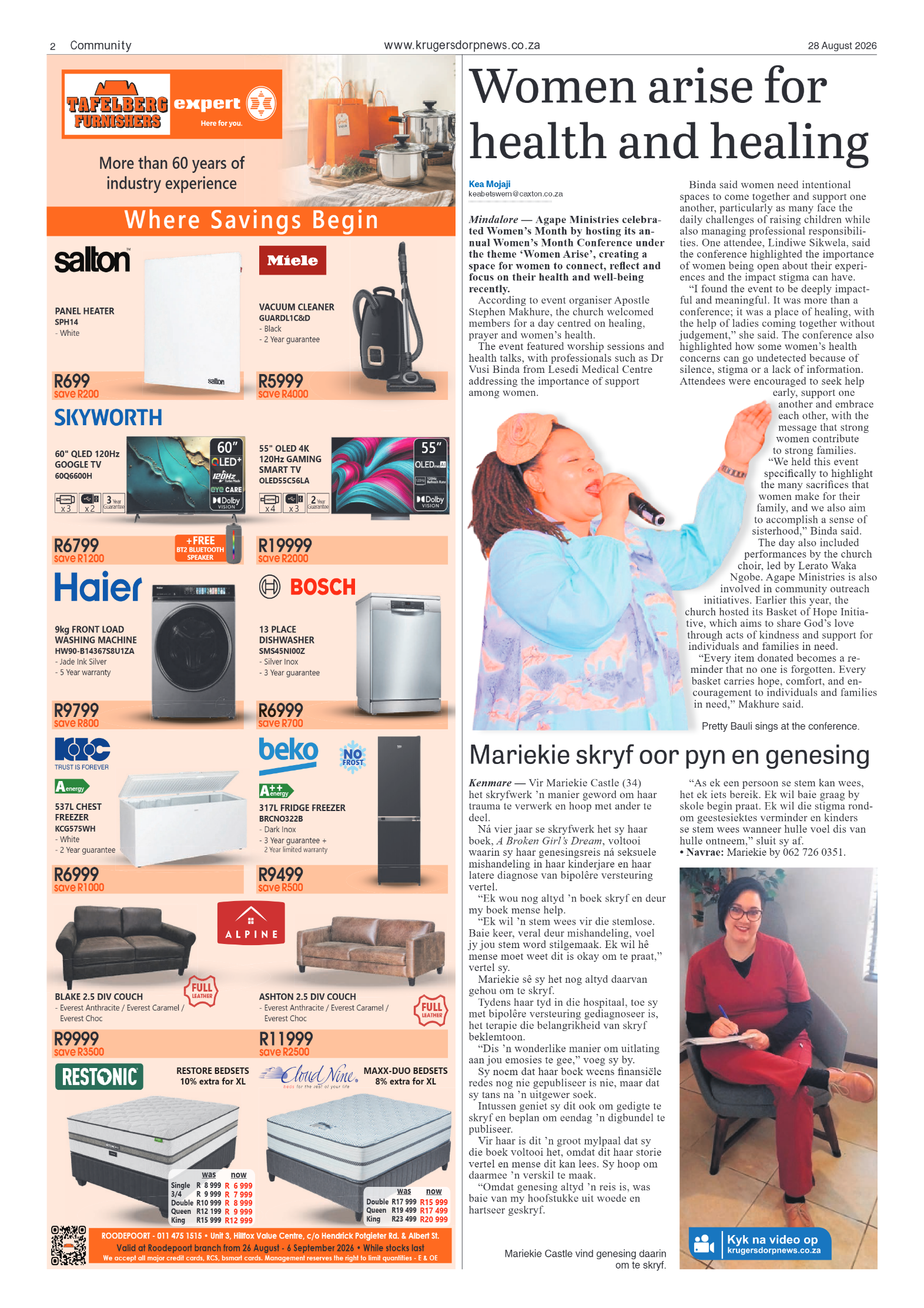 Krugersdorp News 28 August 2026 page 2