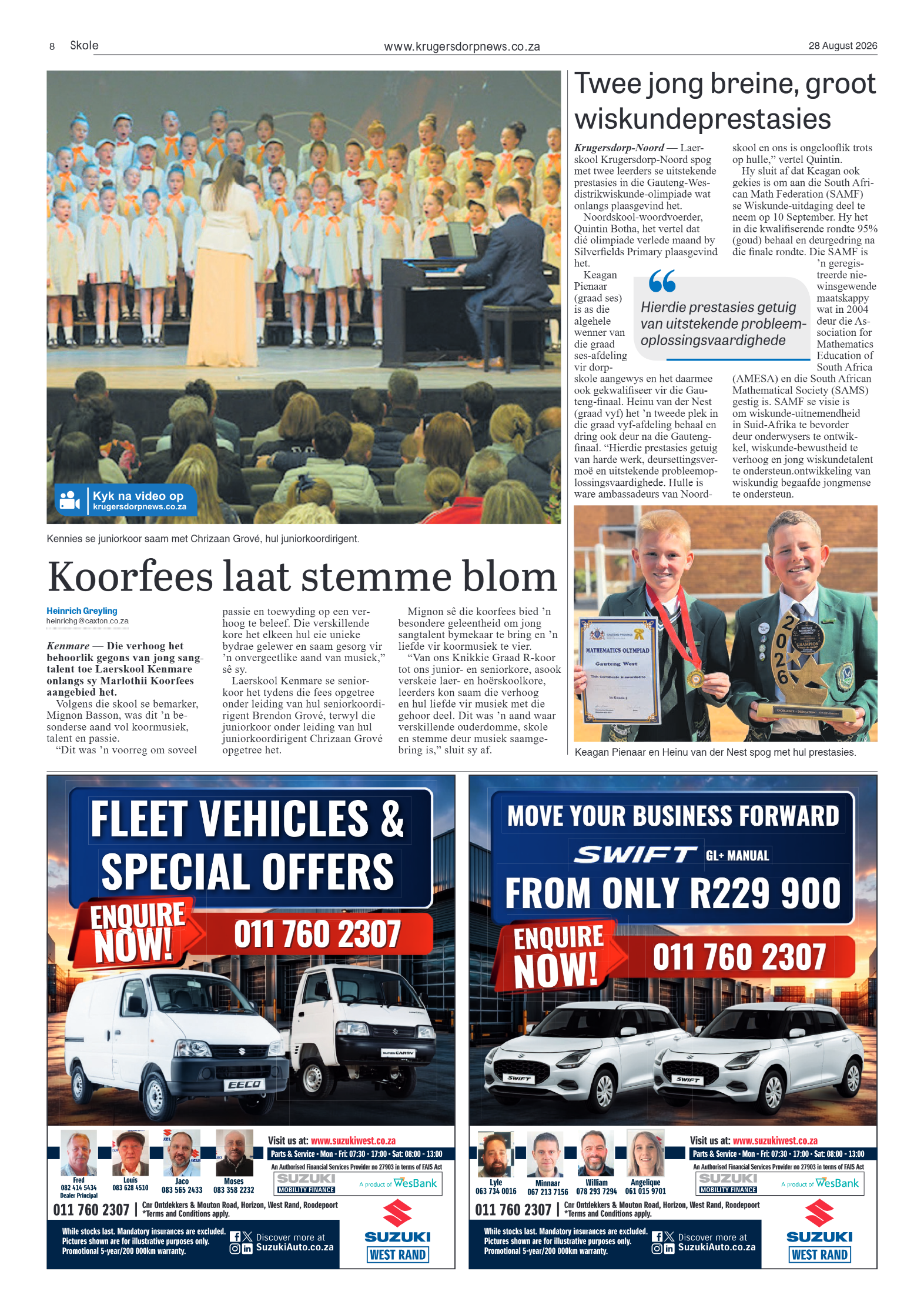 Krugersdorp News 28 August 2026 page 8