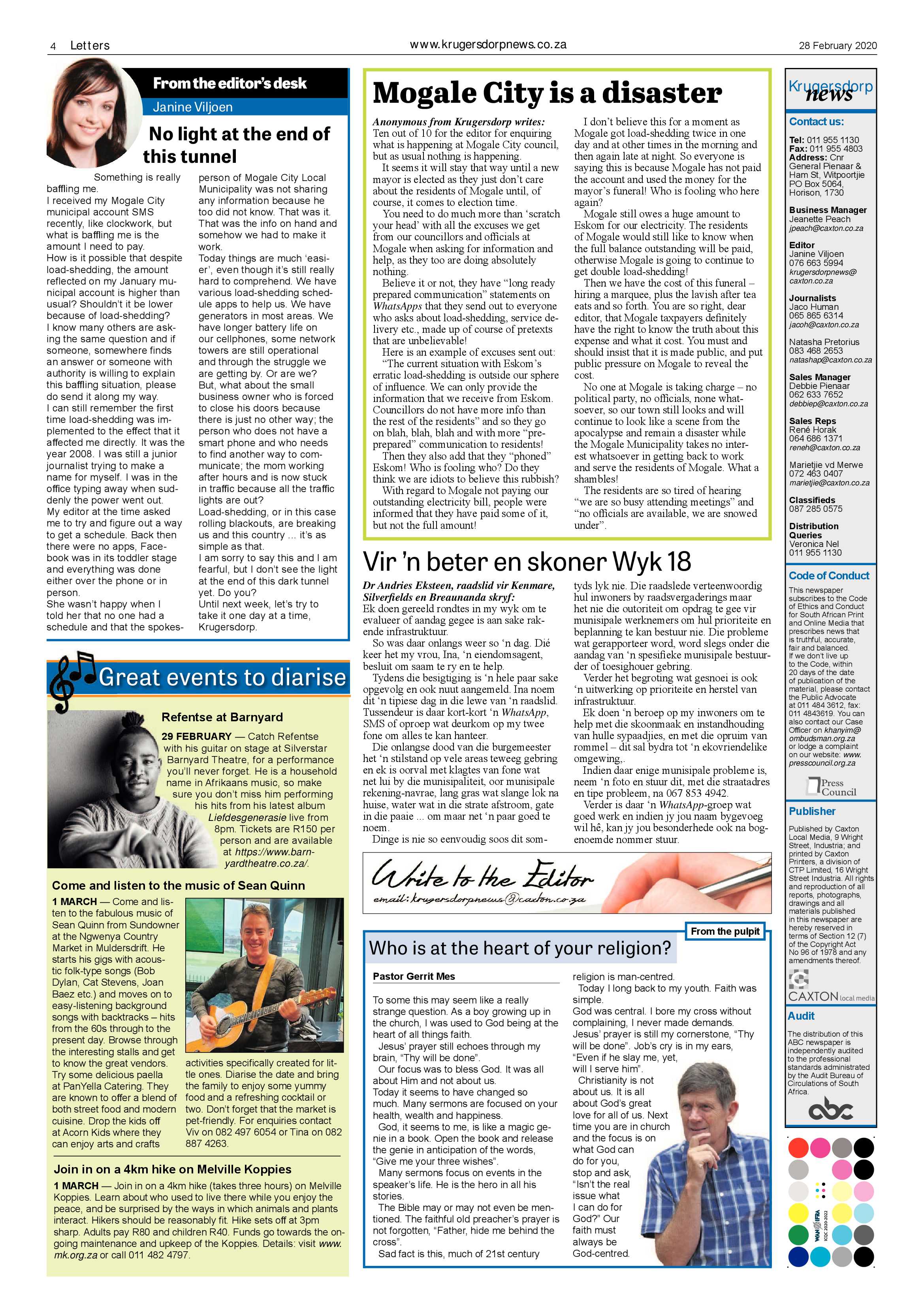 Krugersdorp News 28 February 2020 page 4