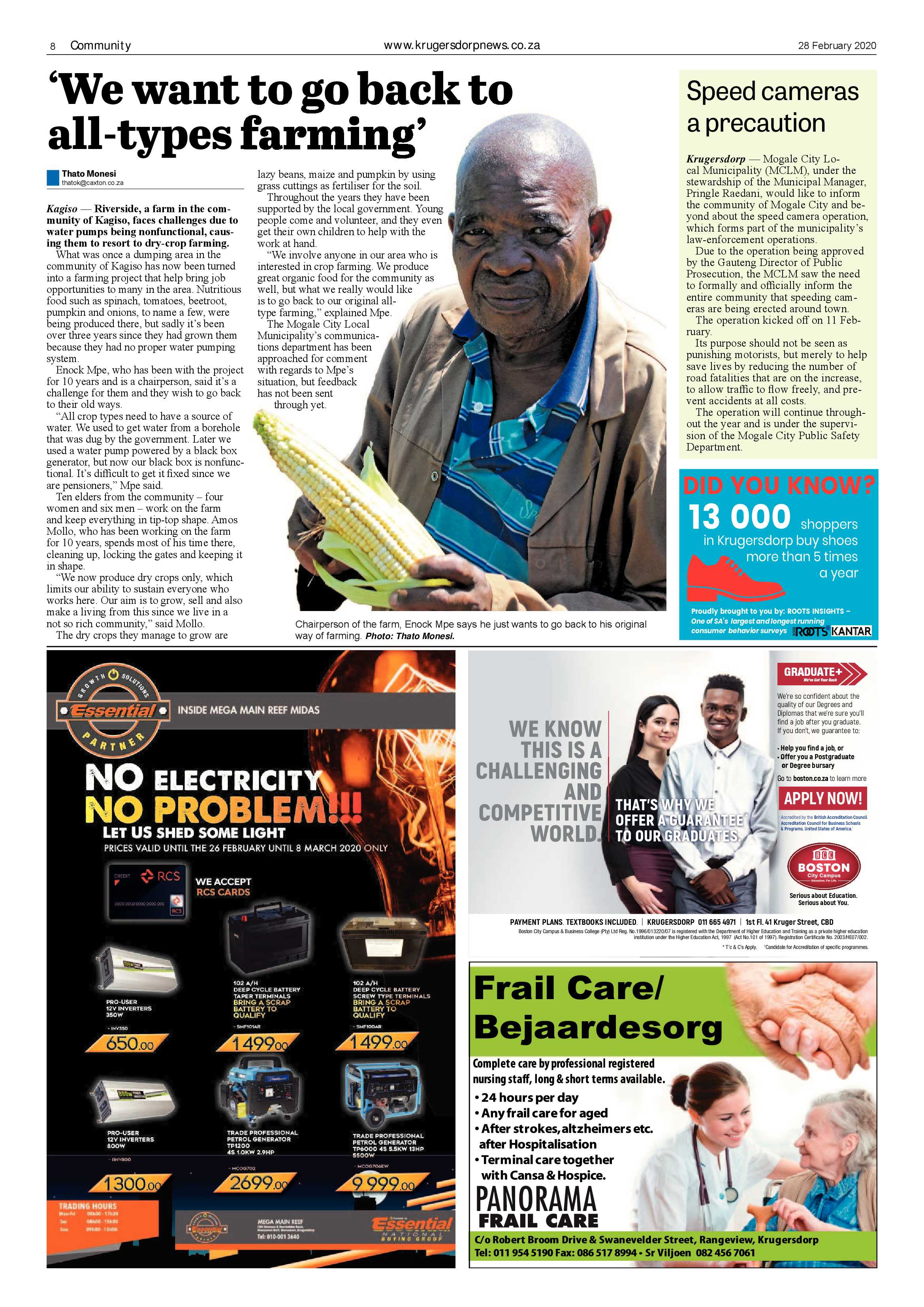 Krugersdorp News 28 February 2020 page 8