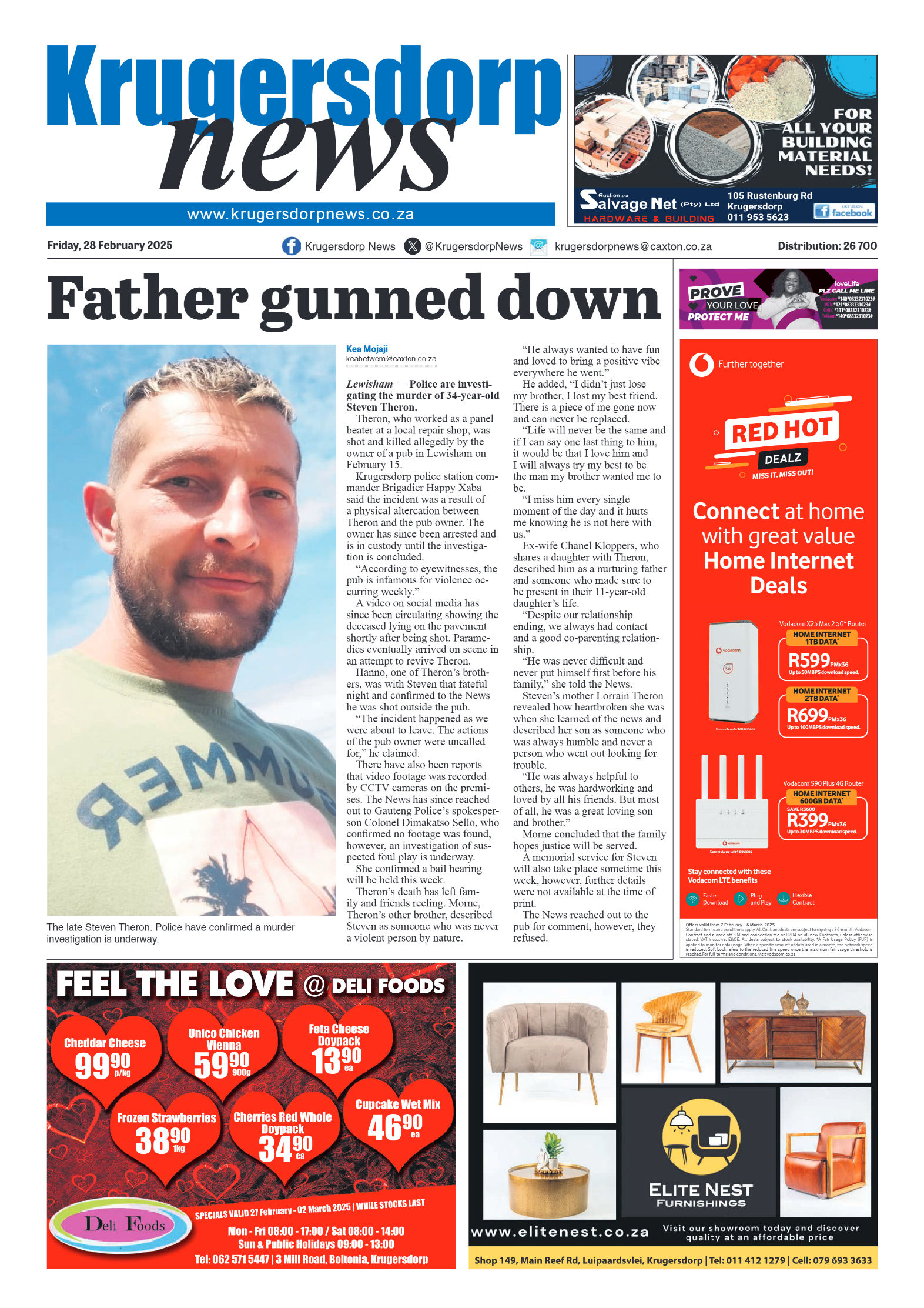 Krugersdorp News 28 February 2025 page 1
