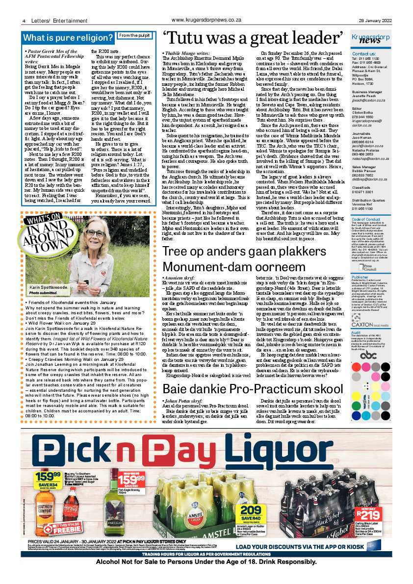 Krugersdorp News 28 January 2022 page 4