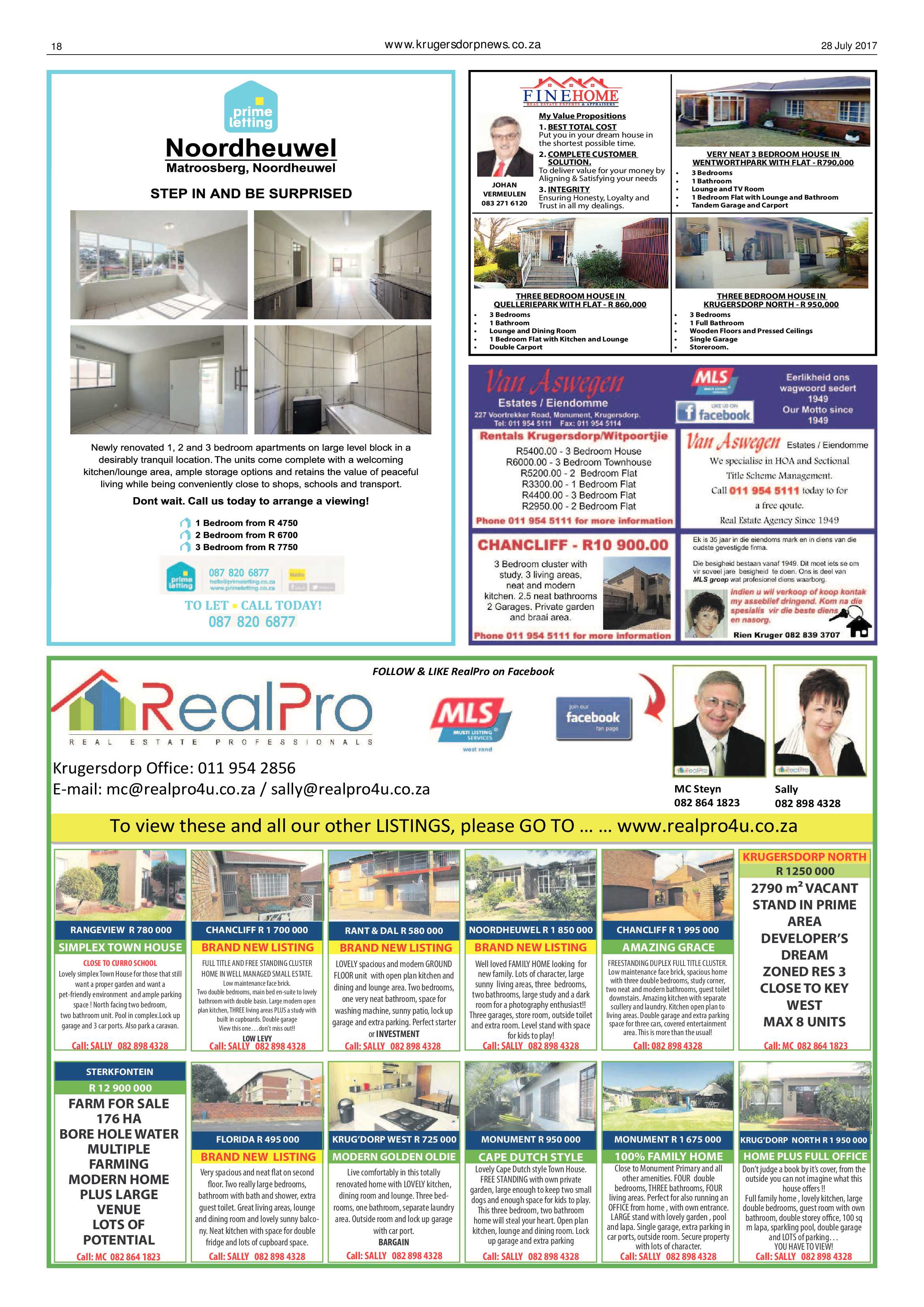 Krugersdorp News 28 July 2017 page 18