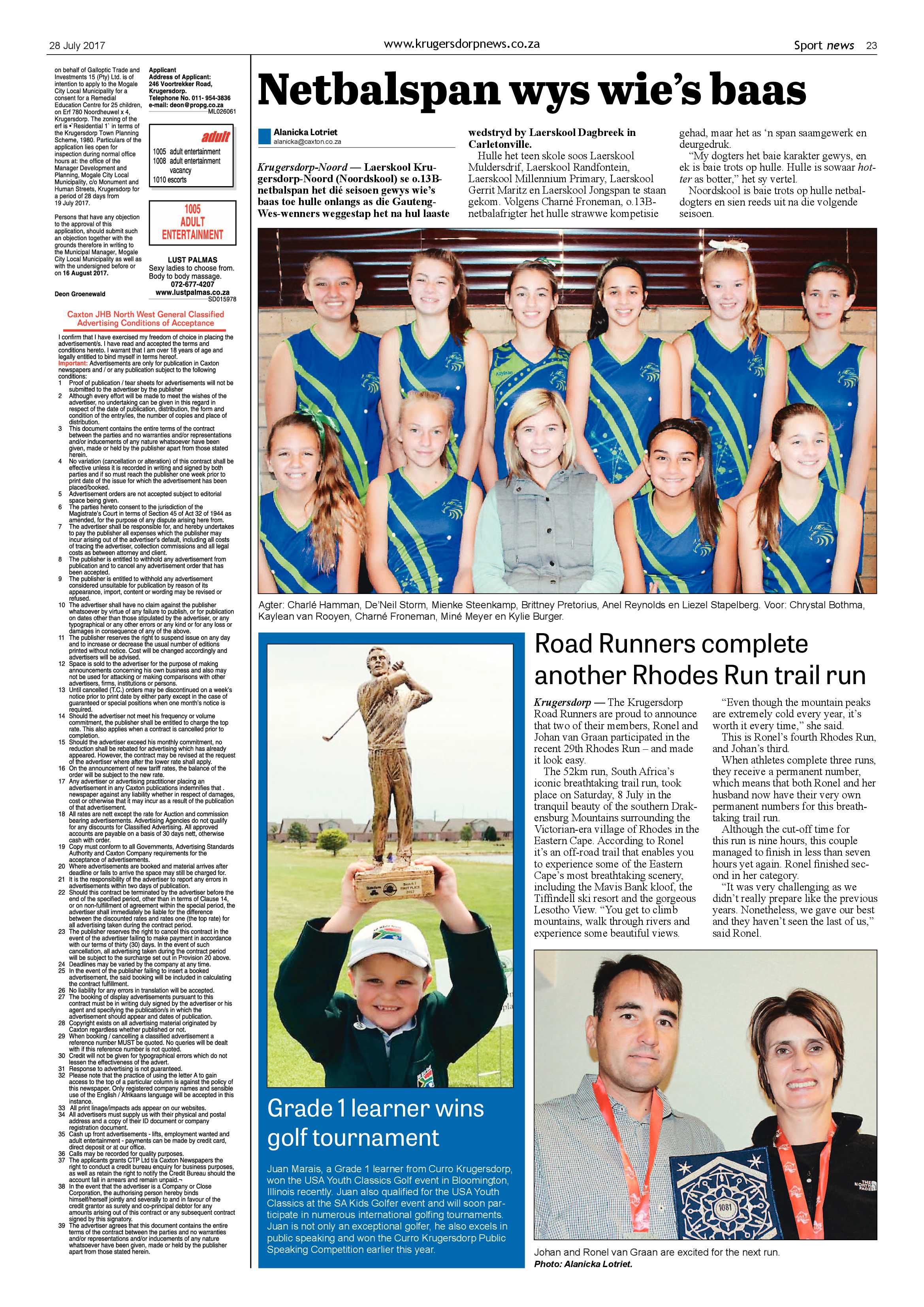 Krugersdorp News 28 July 2017 page 23