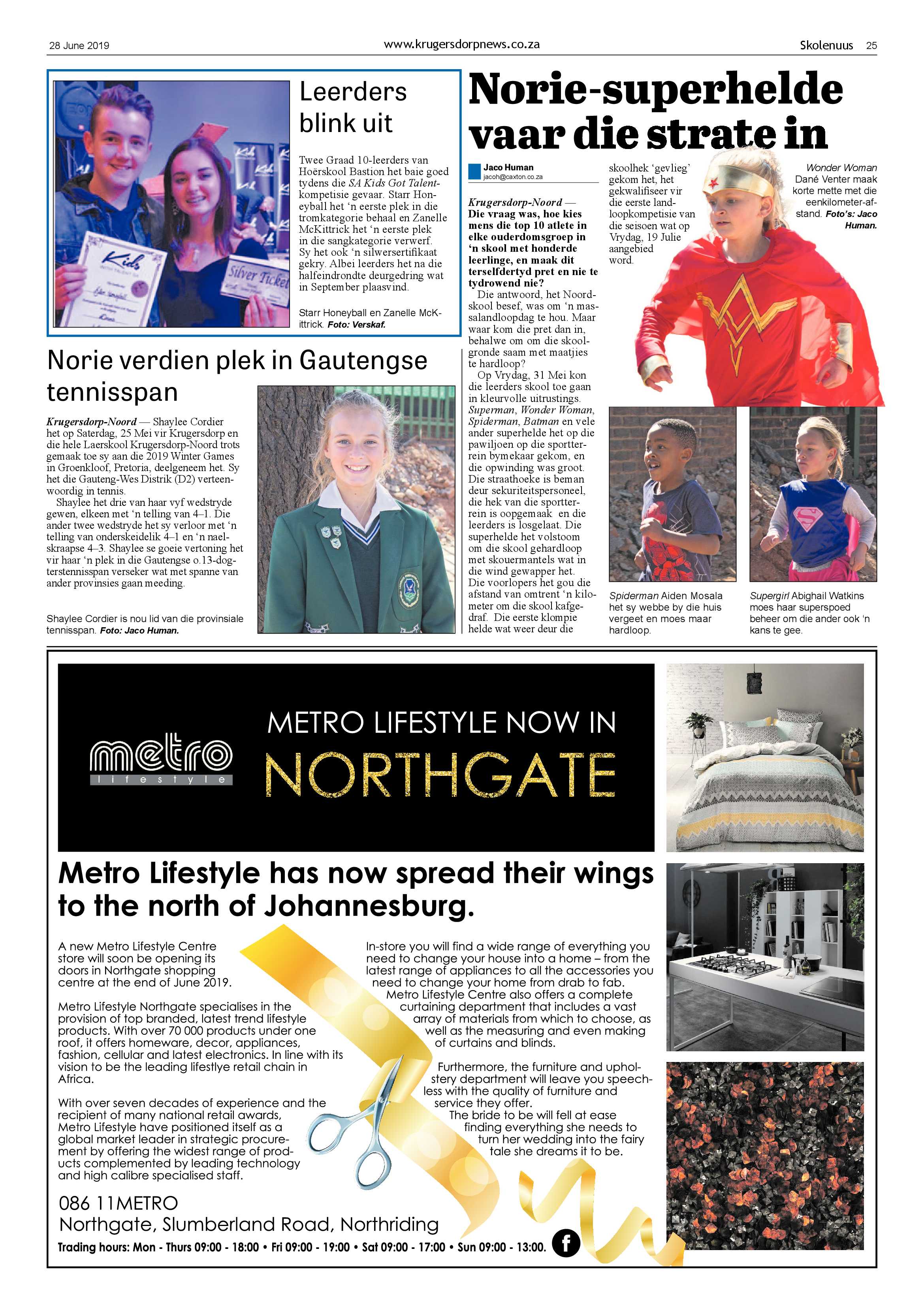 Krugersdorp News 28 June 2019 page 25