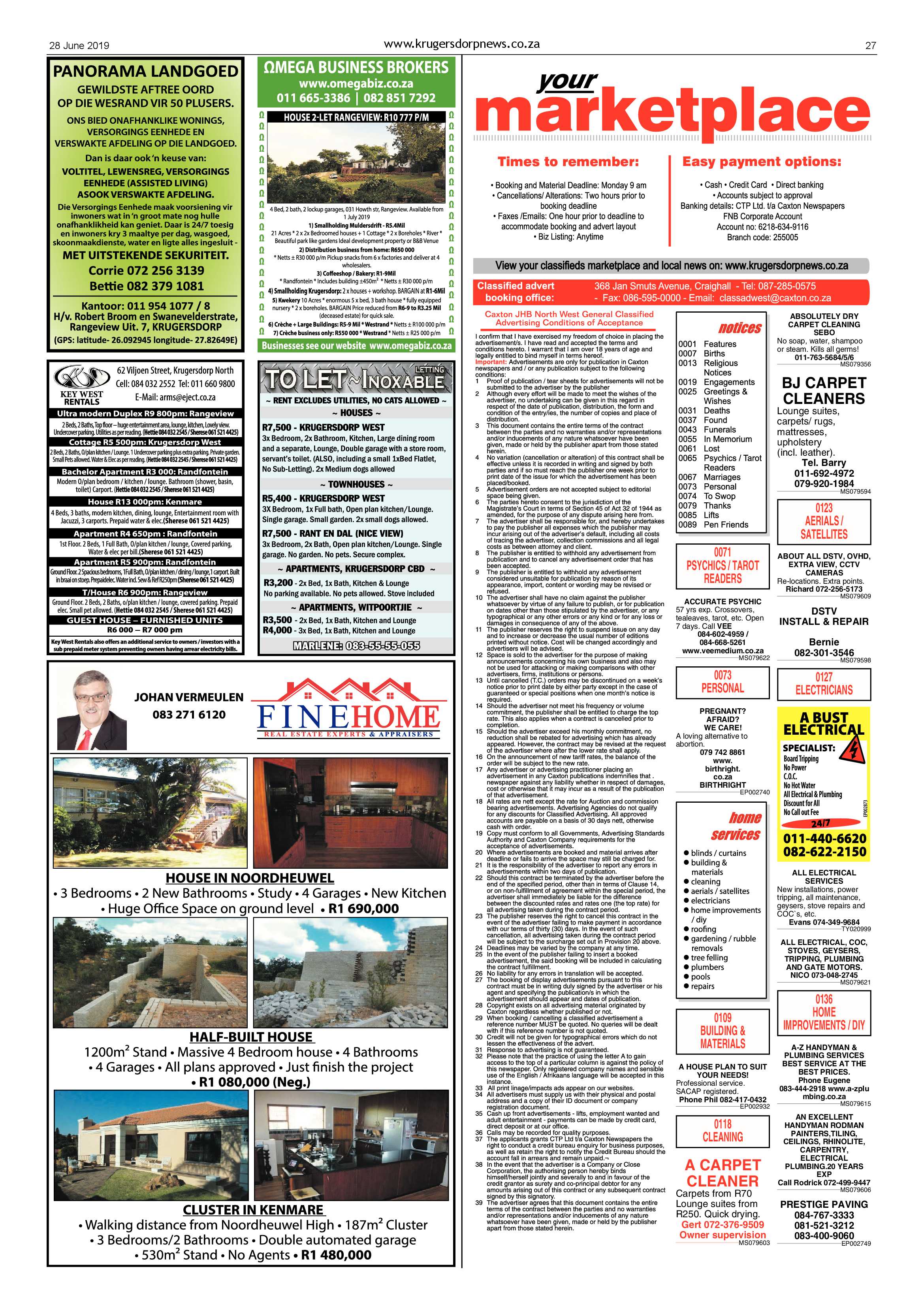 Krugersdorp News 28 June 2019 page 27