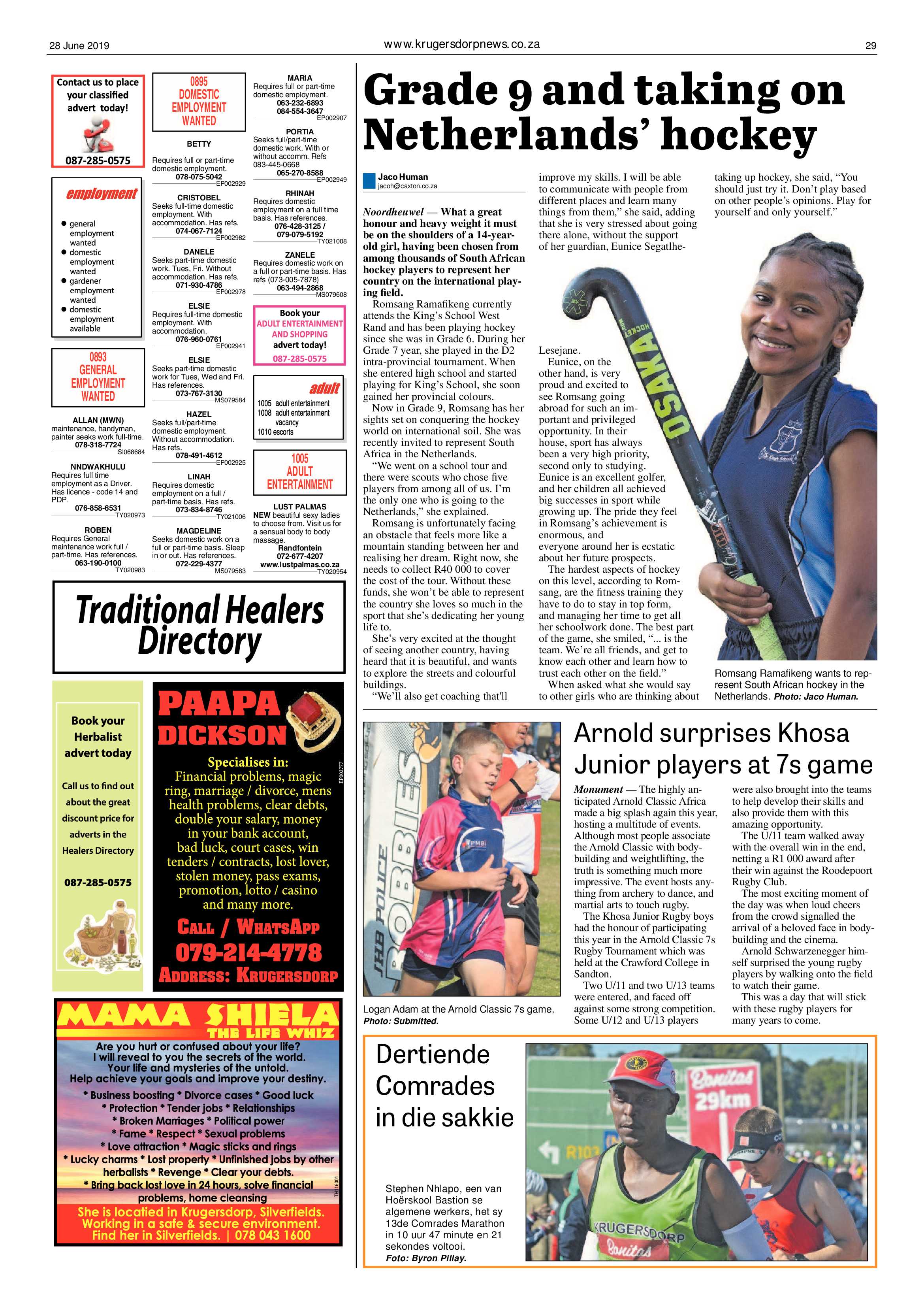 Krugersdorp News 28 June 2019 page 29