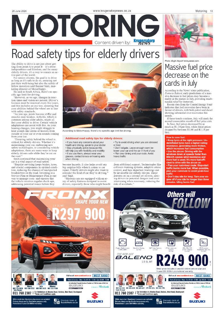 Krugersdorp News 28 June 2024 page 13