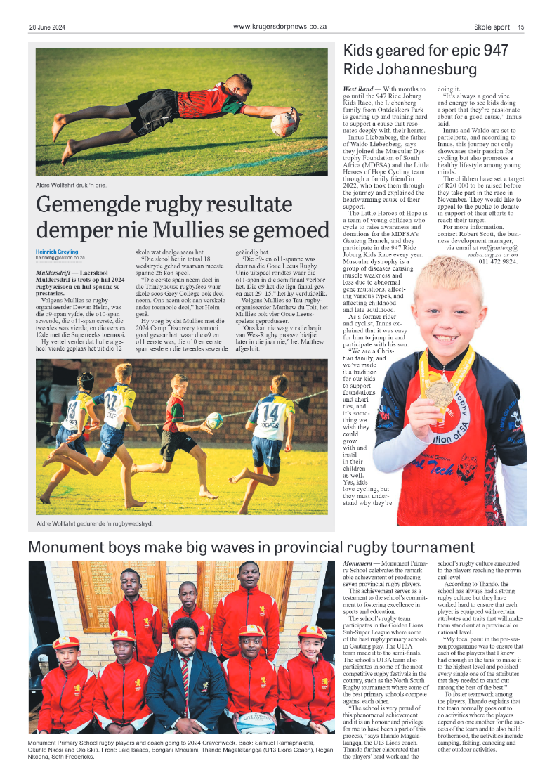 Krugersdorp News 28 June 2024 page 15