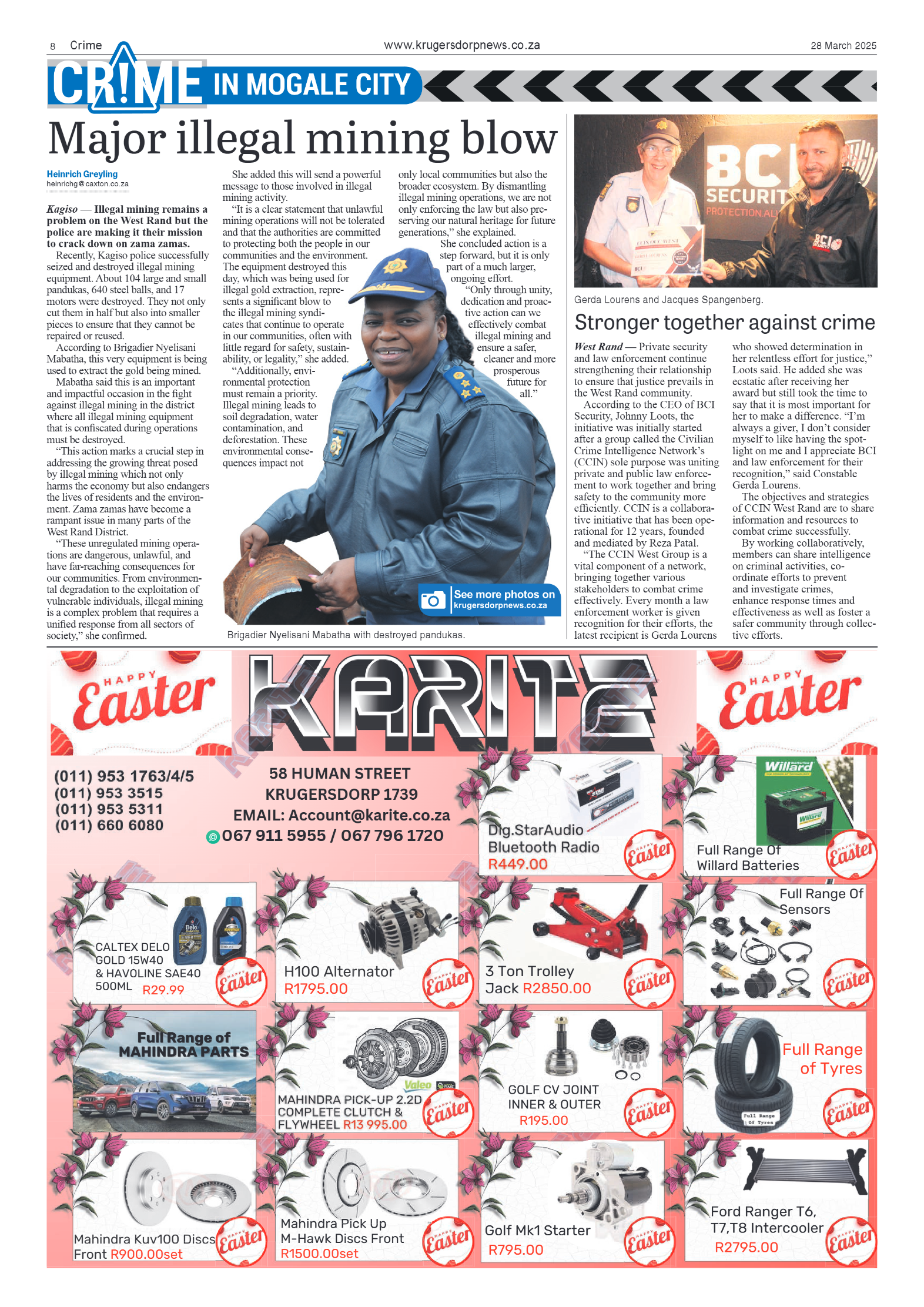 Krugersdorp News 28 March 2025 page 8