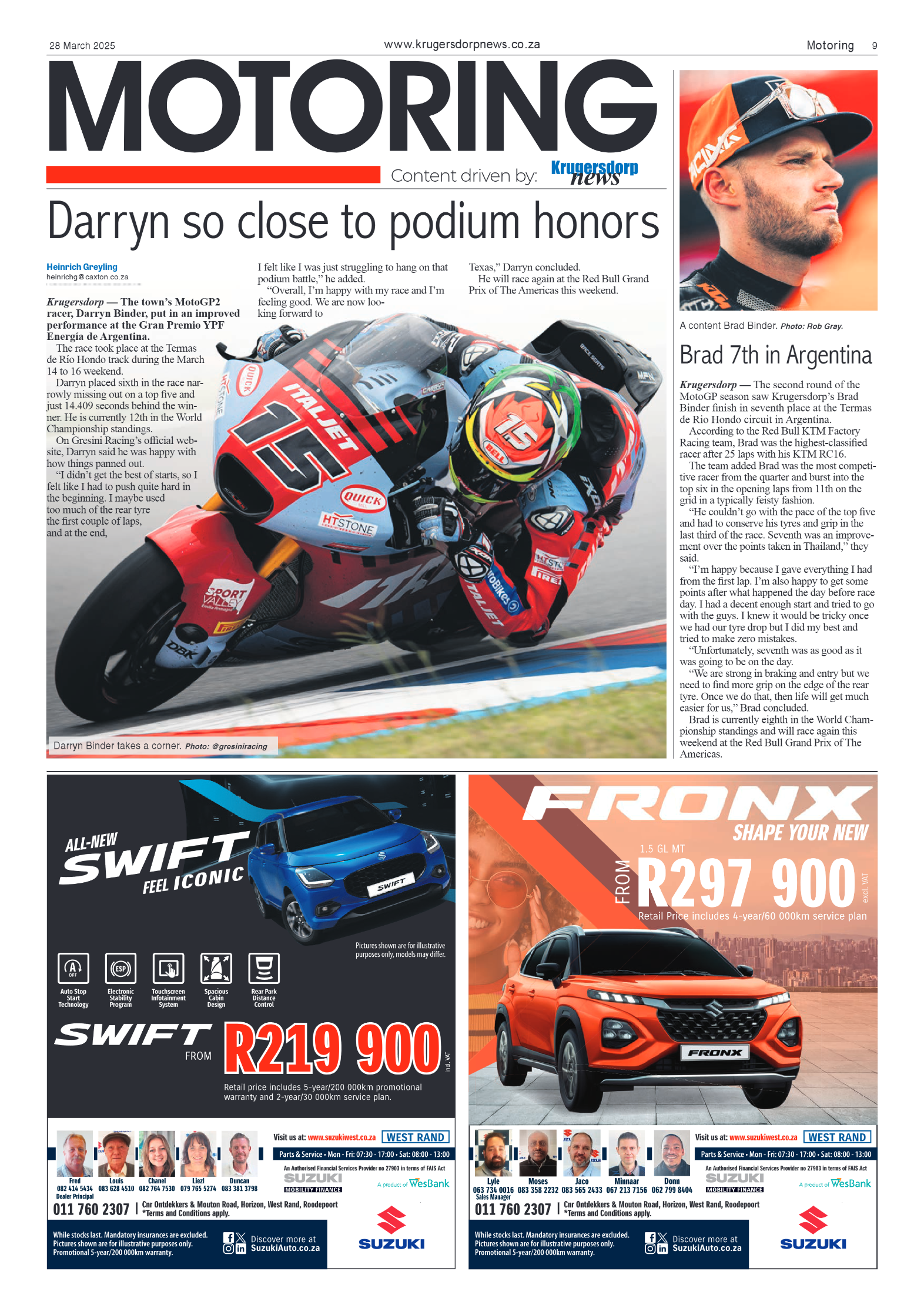Krugersdorp News 28 March 2025 page 9