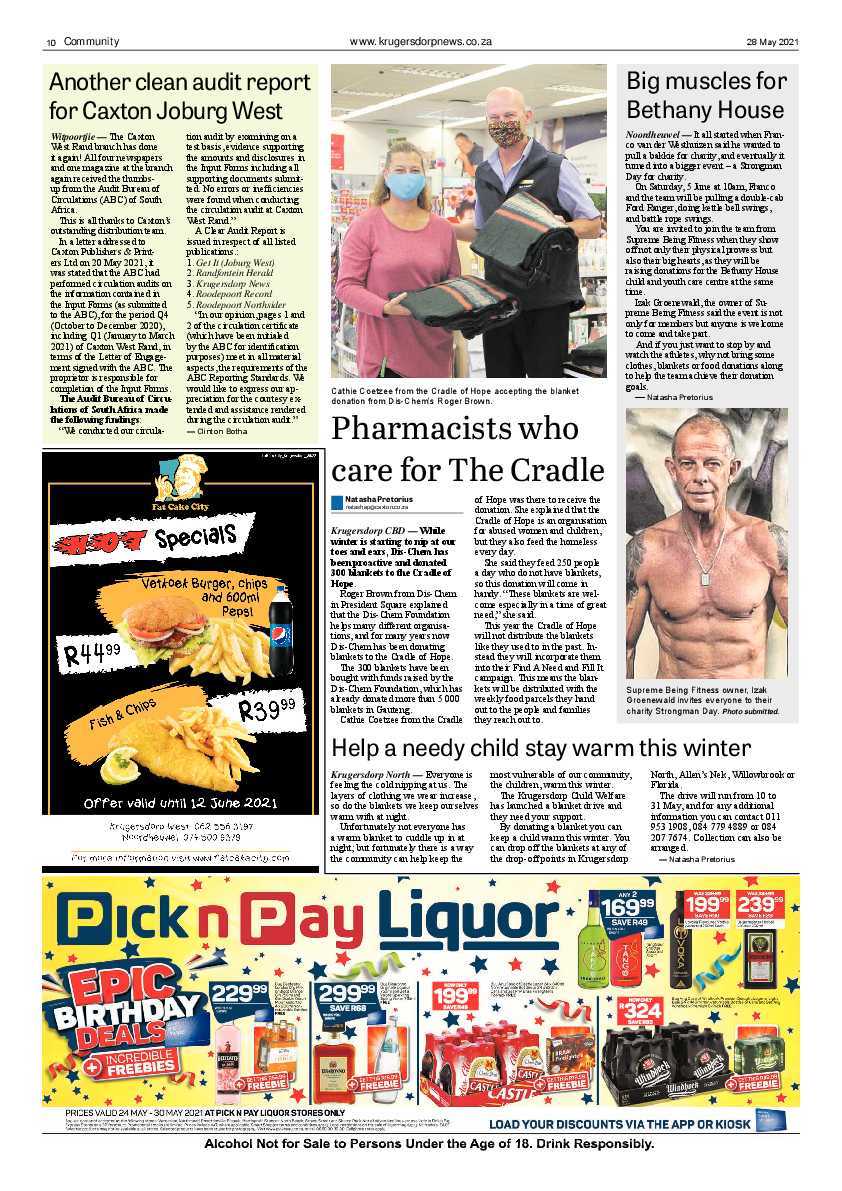 Krugersdorp News 28 May 2021 page 10