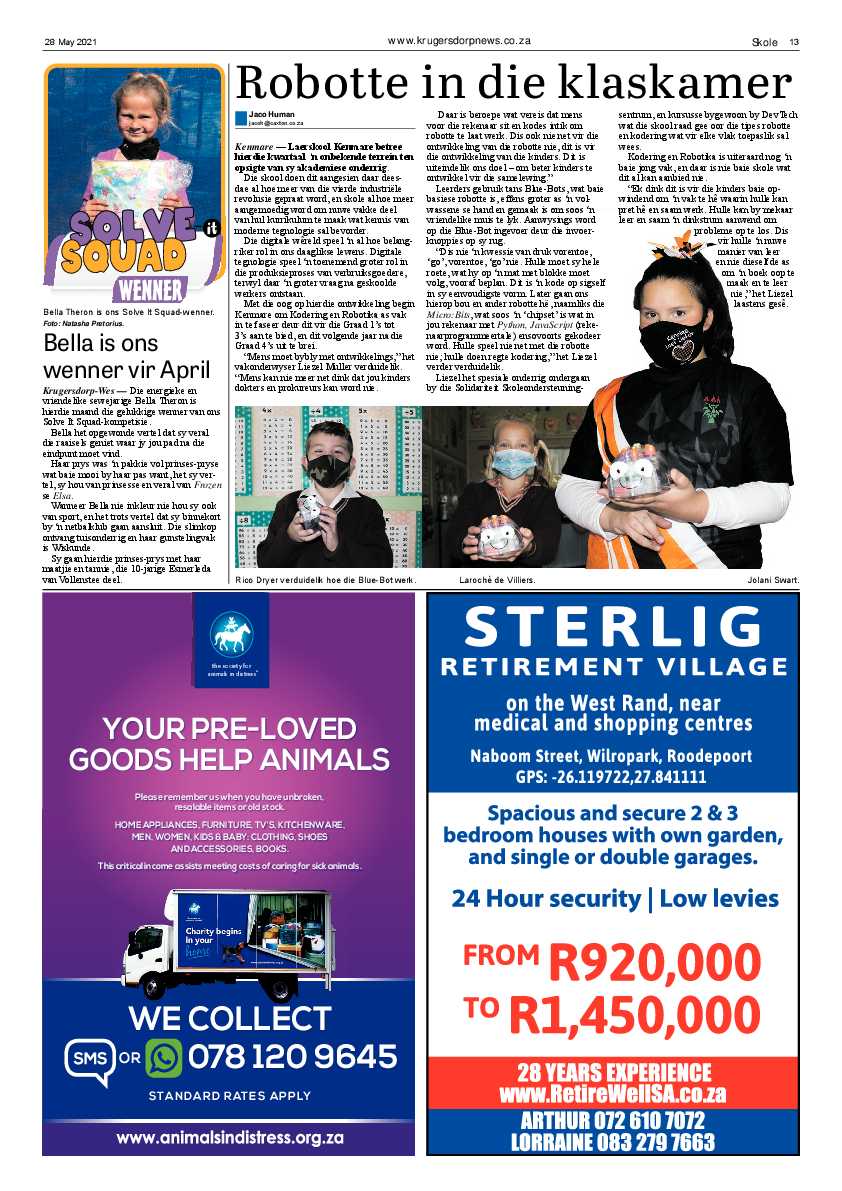 Krugersdorp News 28 May 2021 page 13