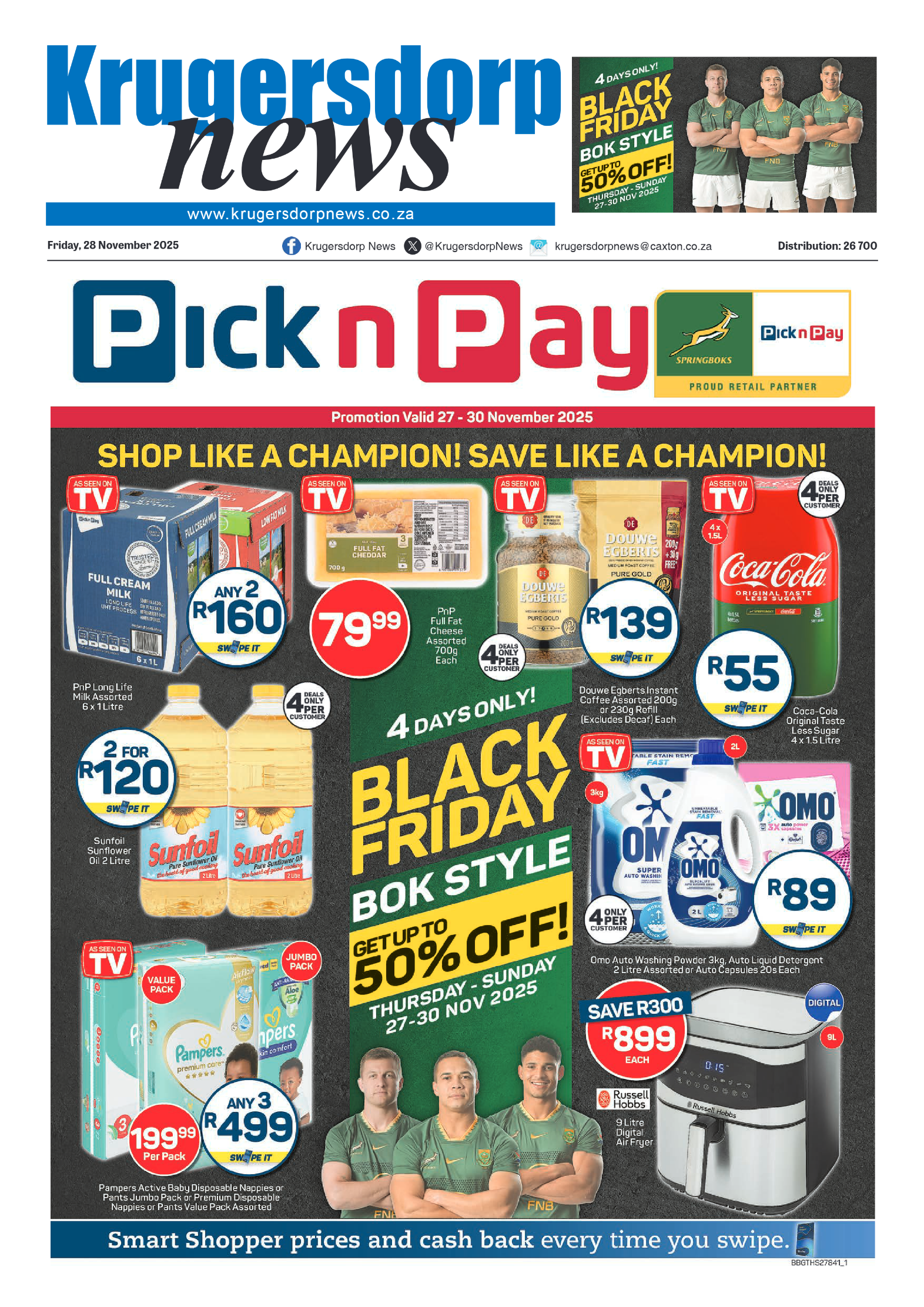 Krugersdorp News 28 November 2025 page 1