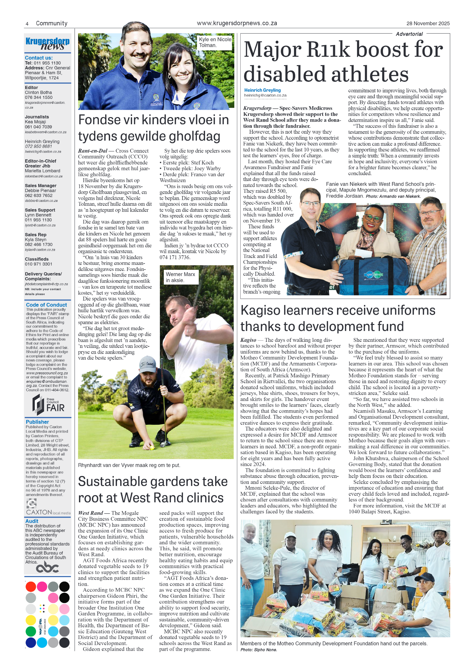 Krugersdorp News 28 November 2025 page 6