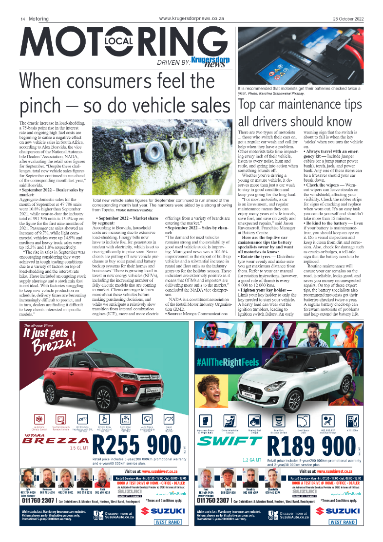 Krugersdorp News 28 October 2022 page 14