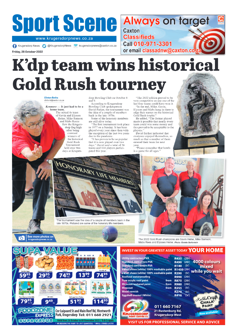 Krugersdorp News 28 October 2022 page 16