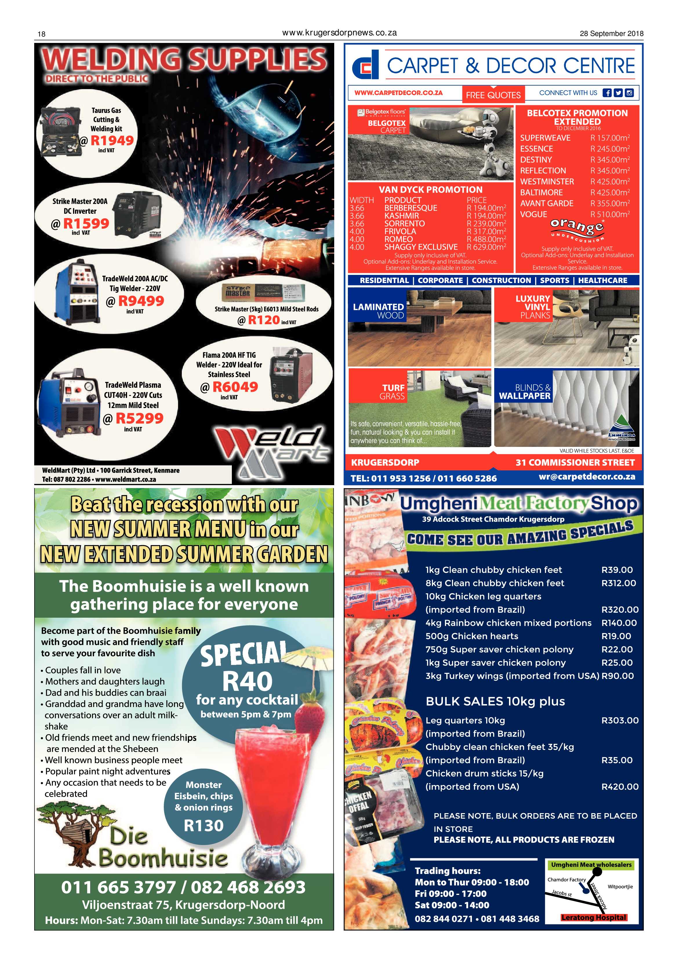 Krugersdorp News 28 September 2018 page 18