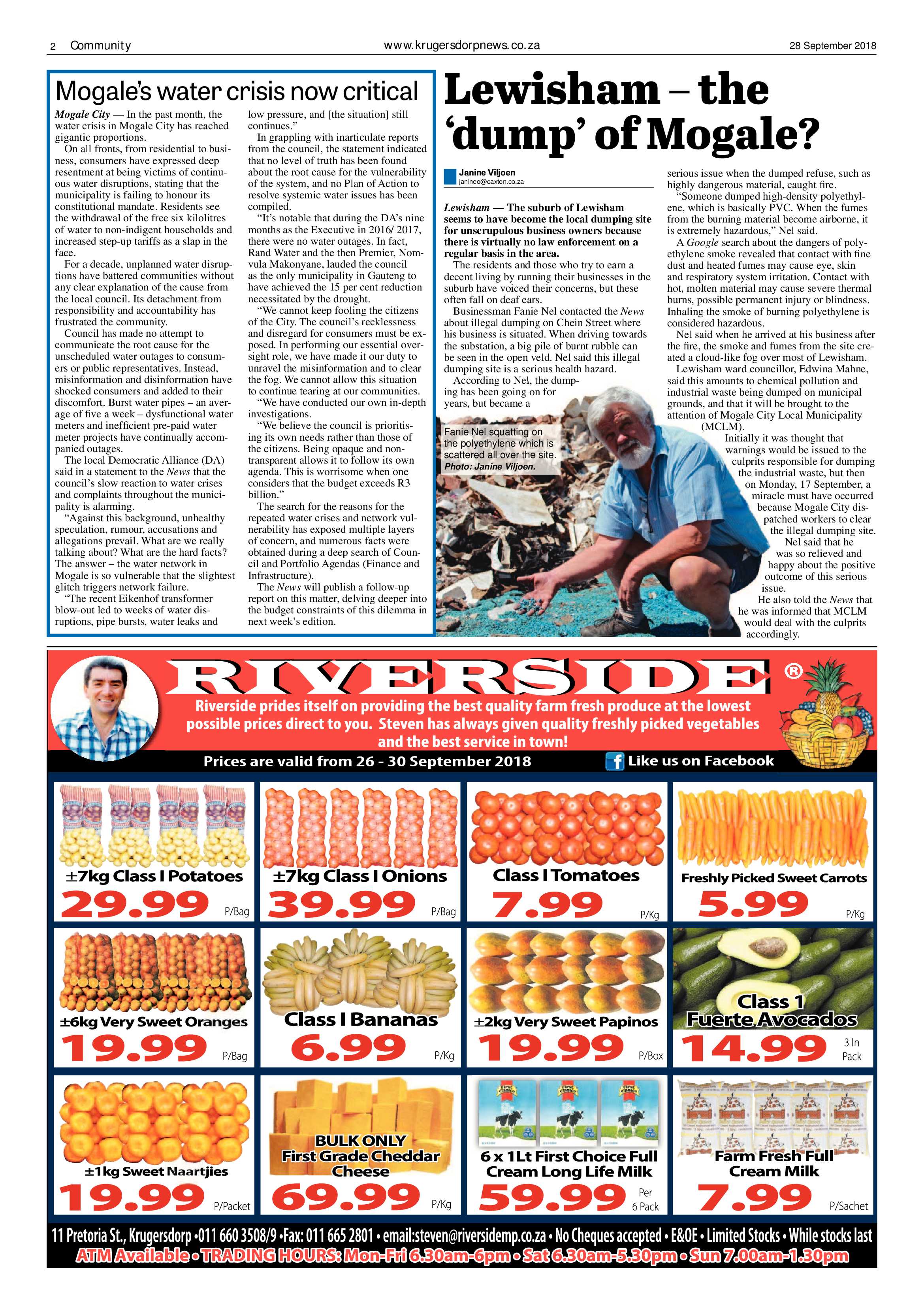 Krugersdorp News 28 September 2018 page 2