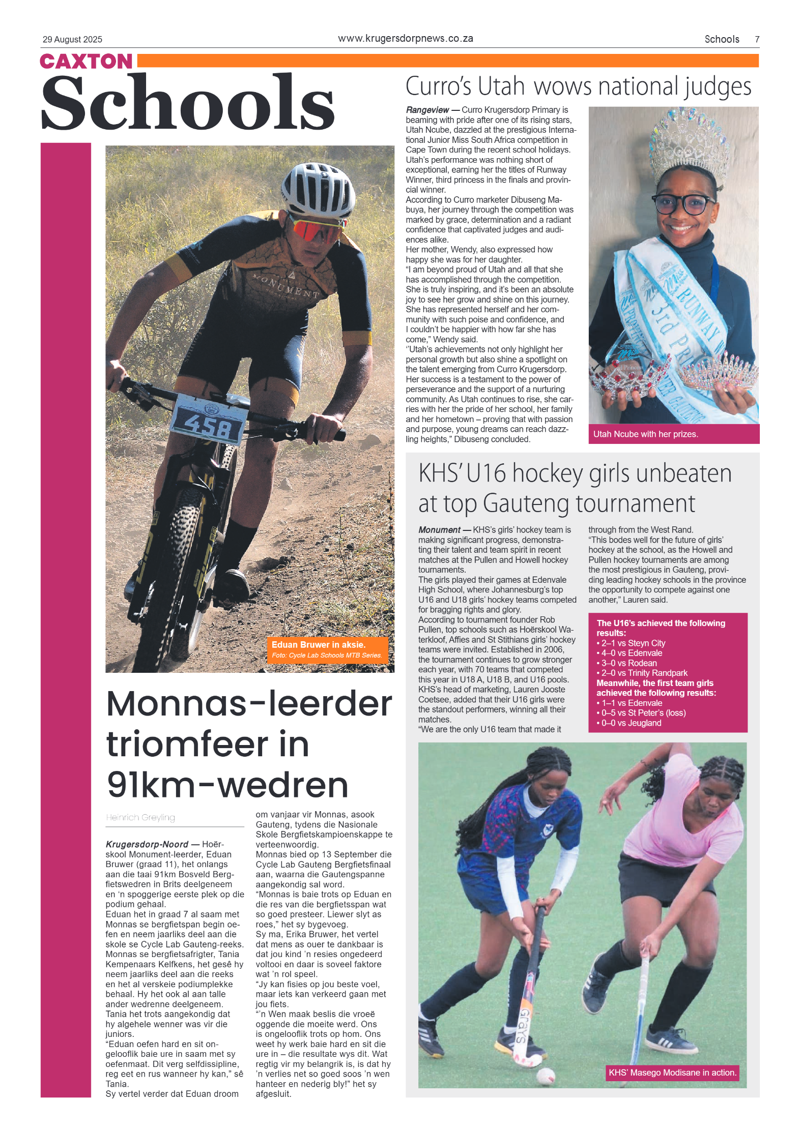 Krugersdorp News 29 August 2025 page 7