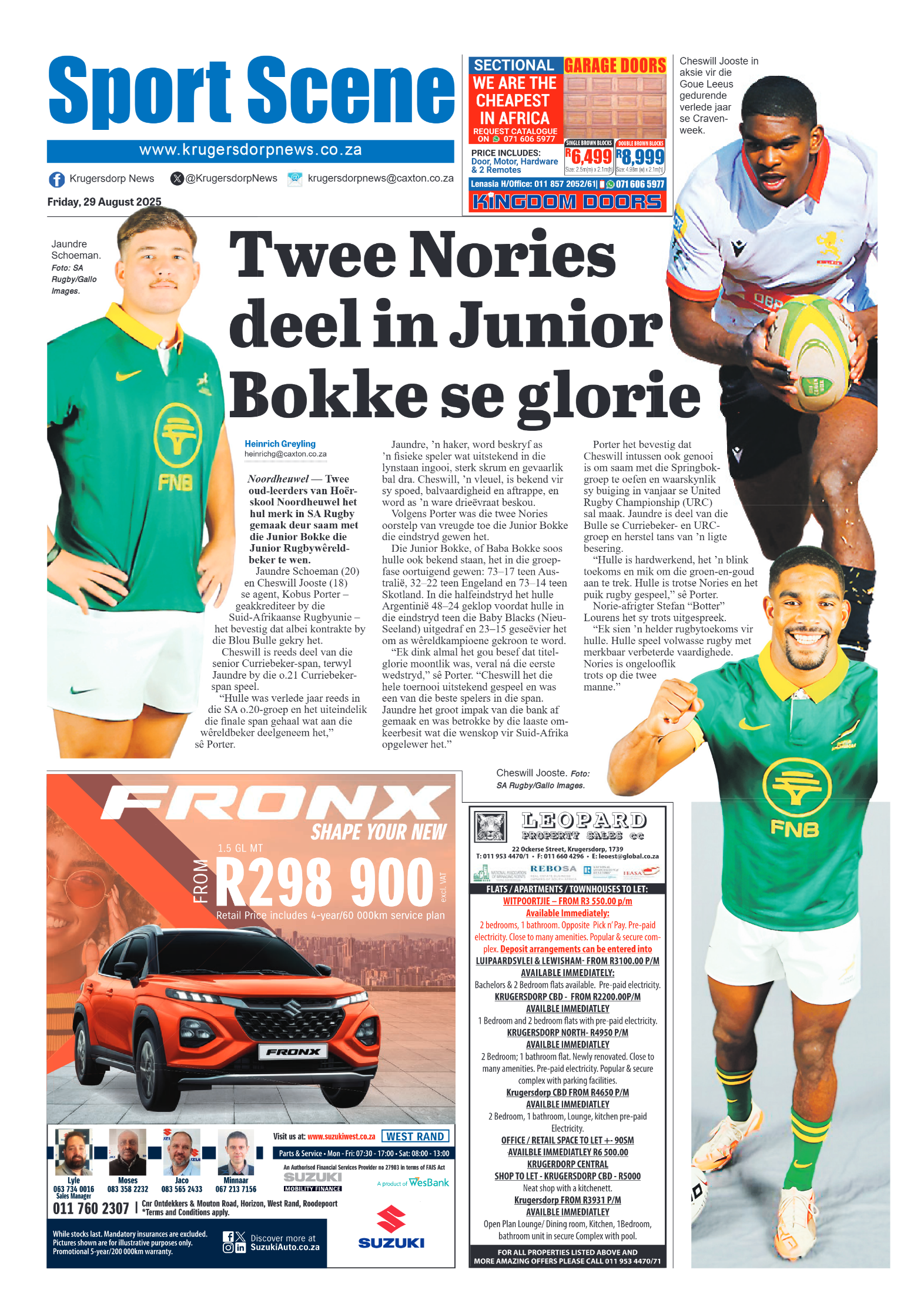 Krugersdorp News 29 August 2025 page 8