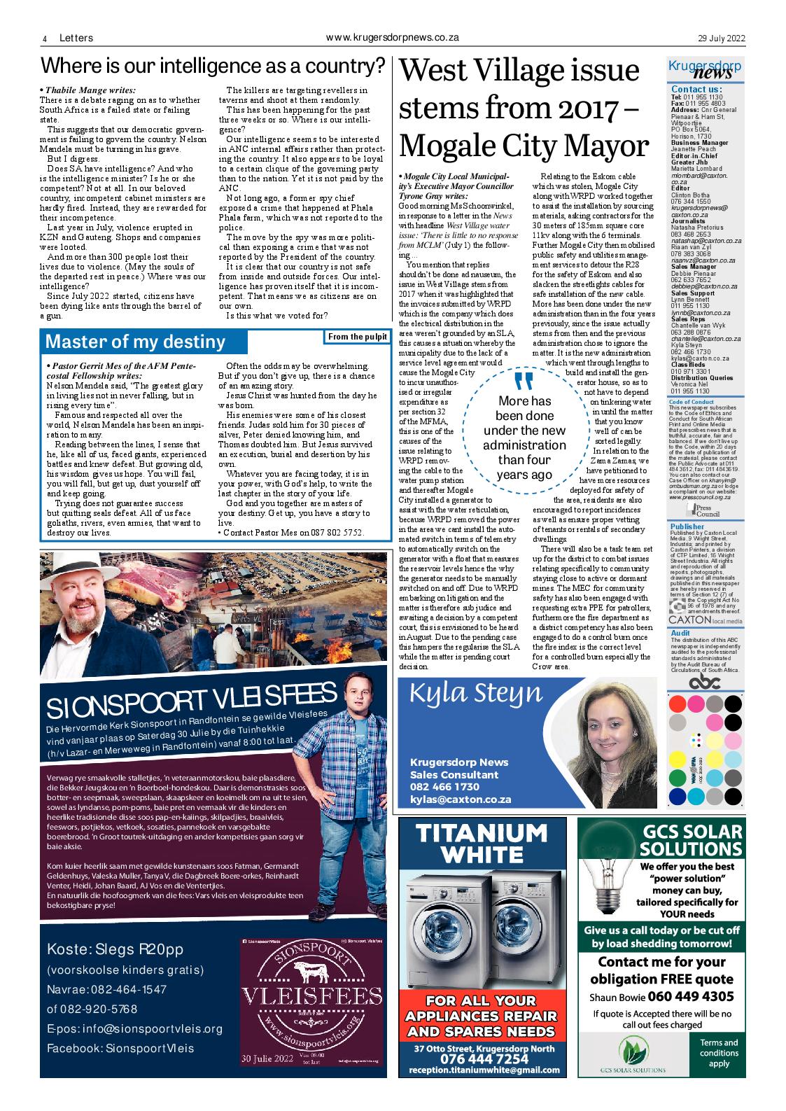 Krugersdorp News 29 July 2022 page 4