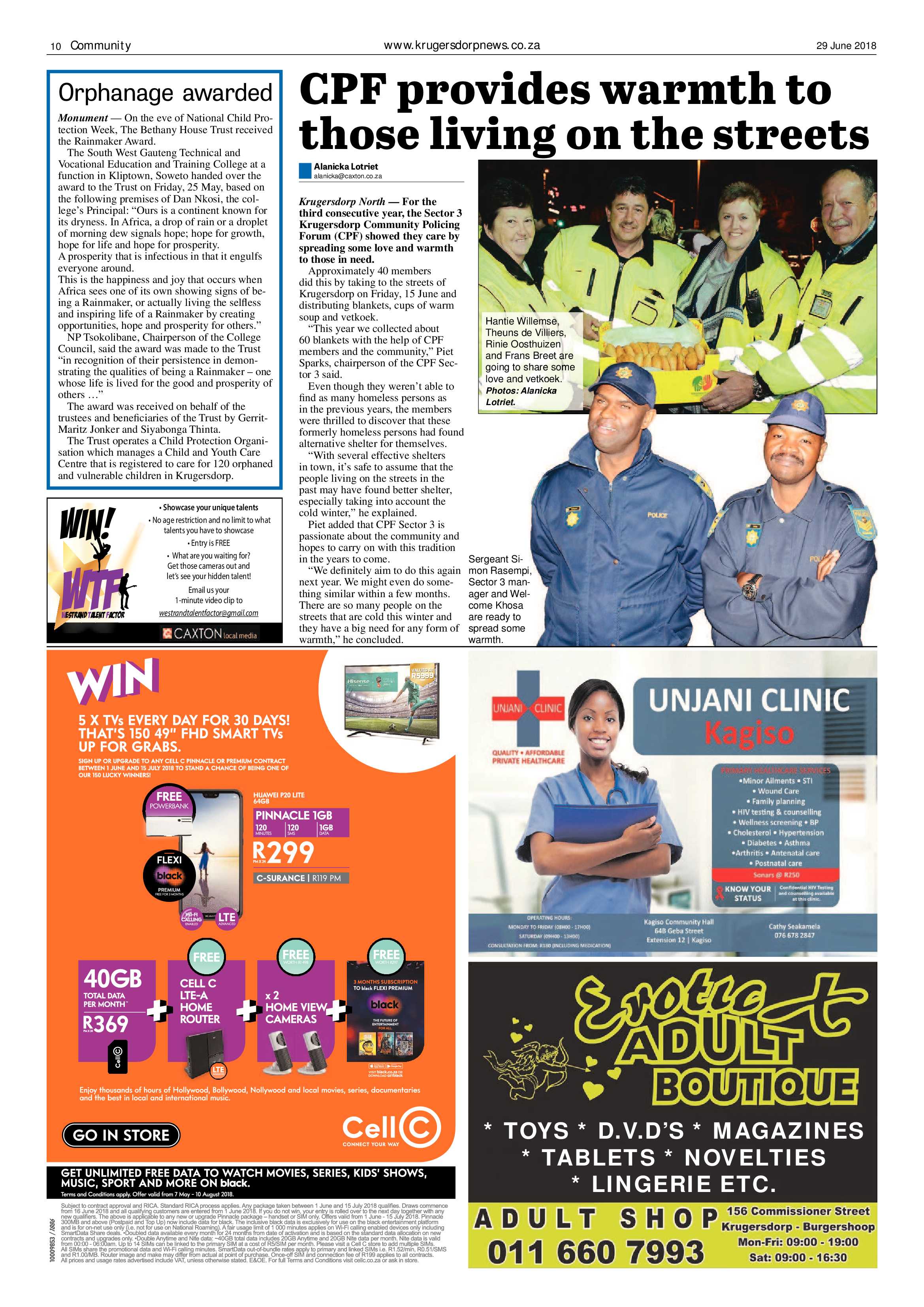 Krugersdorp News 29 June 2018 page 10