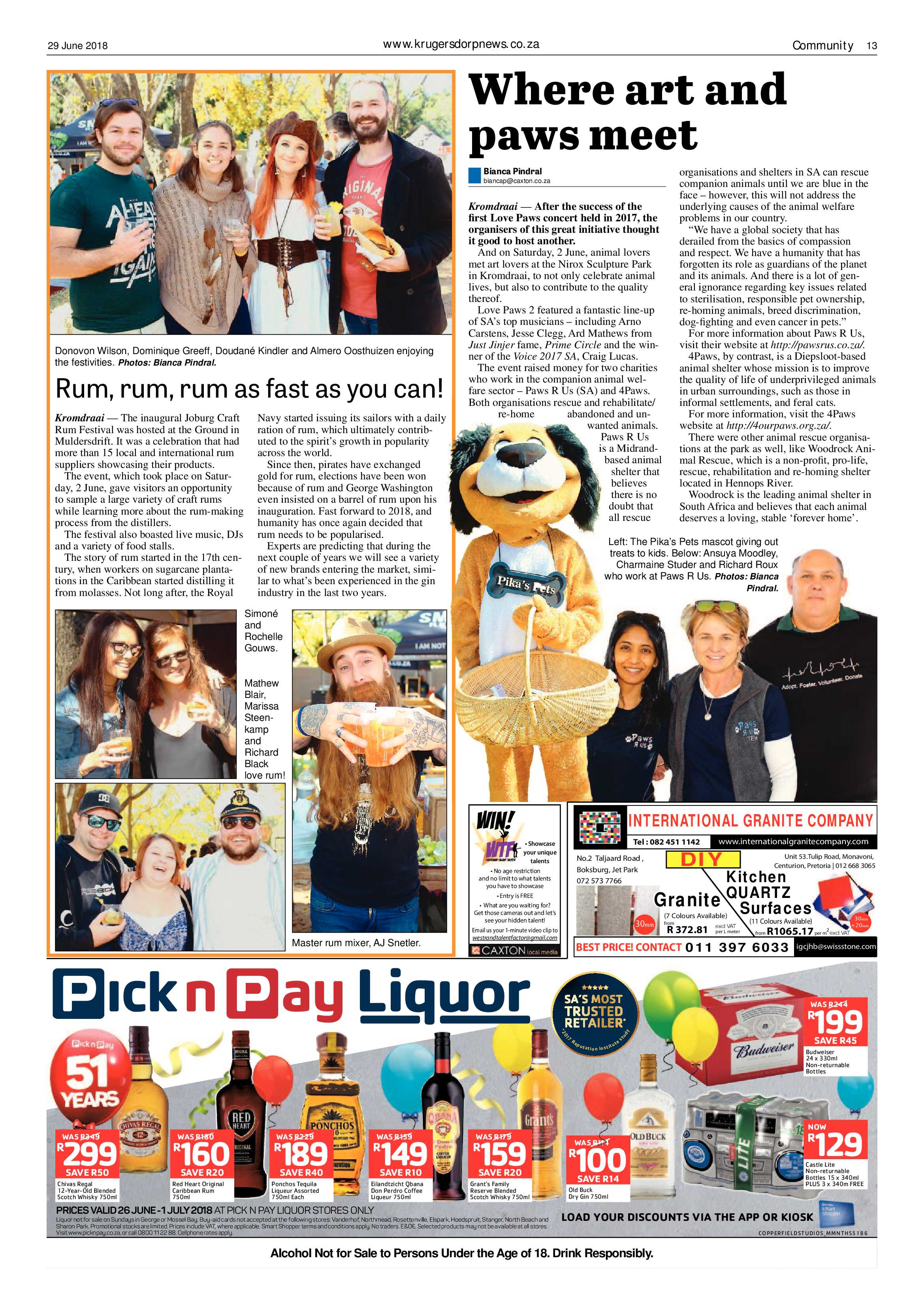 Krugersdorp News 29 June 2018 page 13