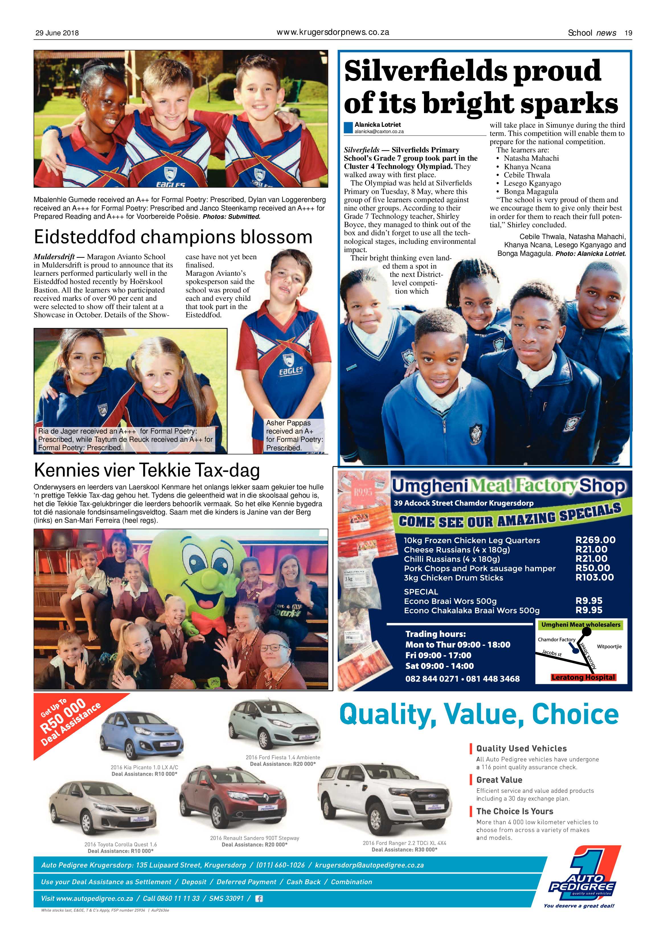 Krugersdorp News 29 June 2018 page 19