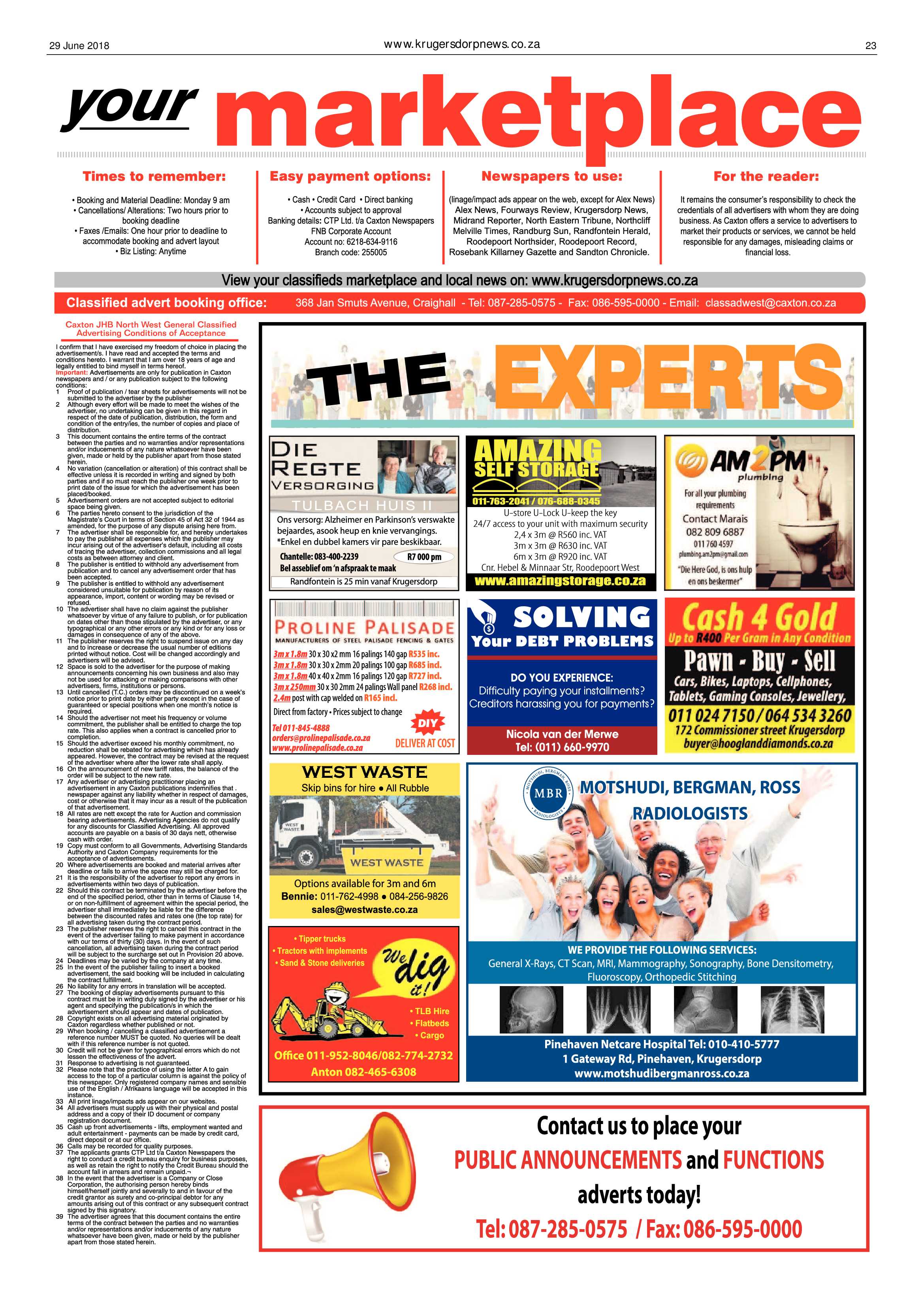 Krugersdorp News 29 June 2018 page 23