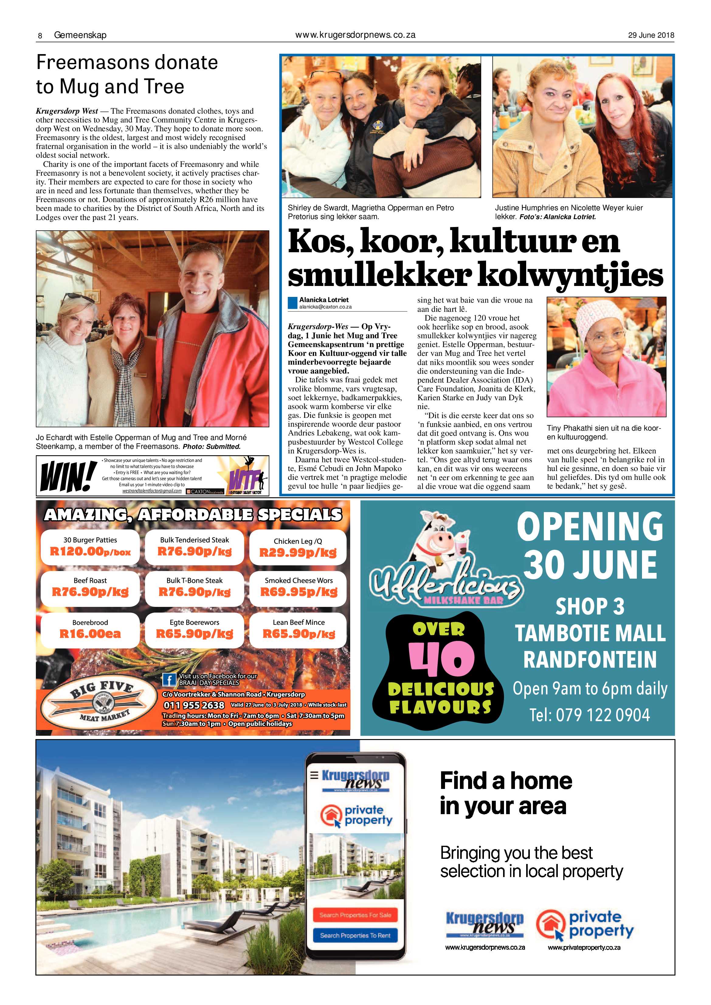 Krugersdorp News 29 June 2018 page 8