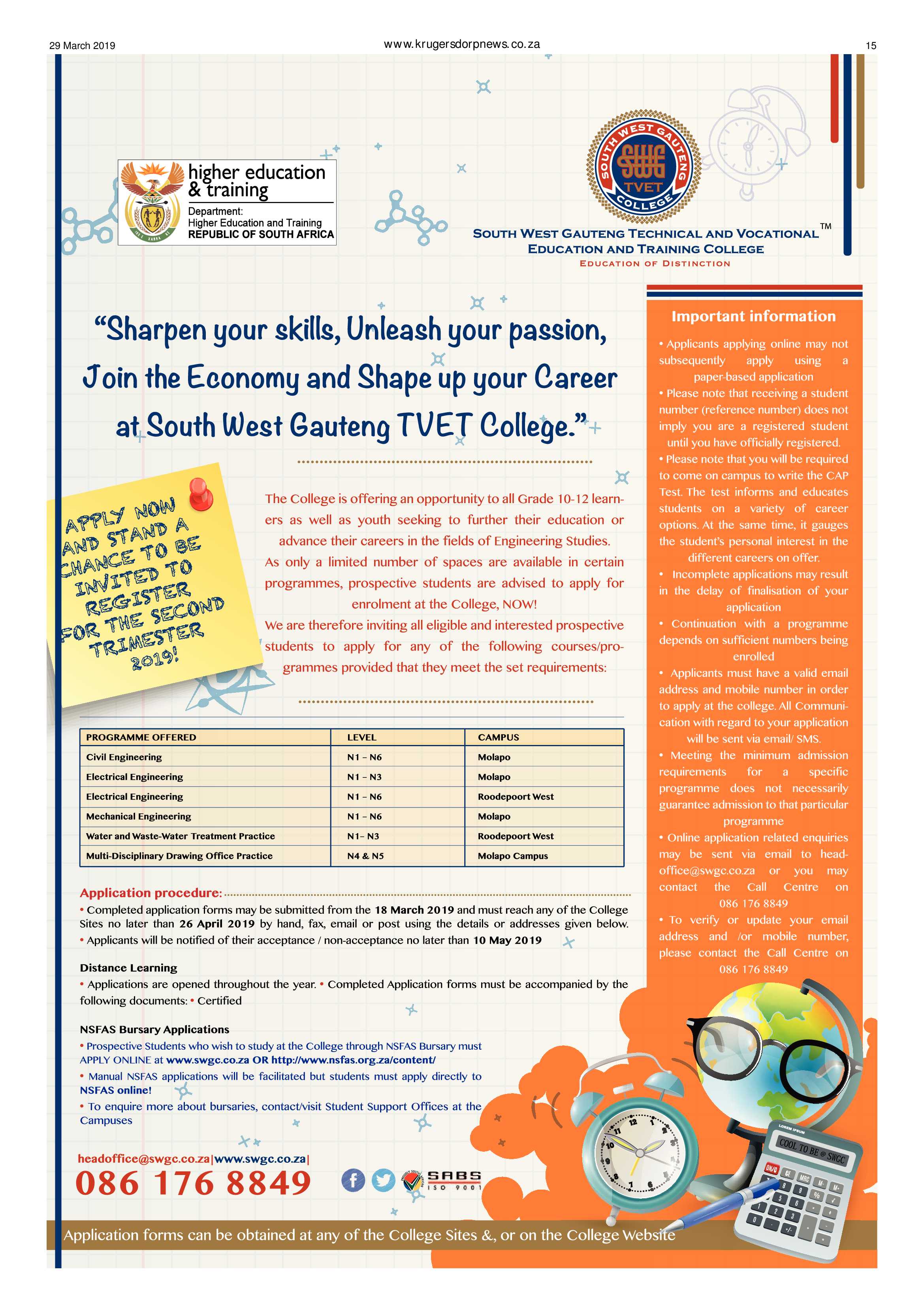 Krugersdorp News 29 March 2019 page 15