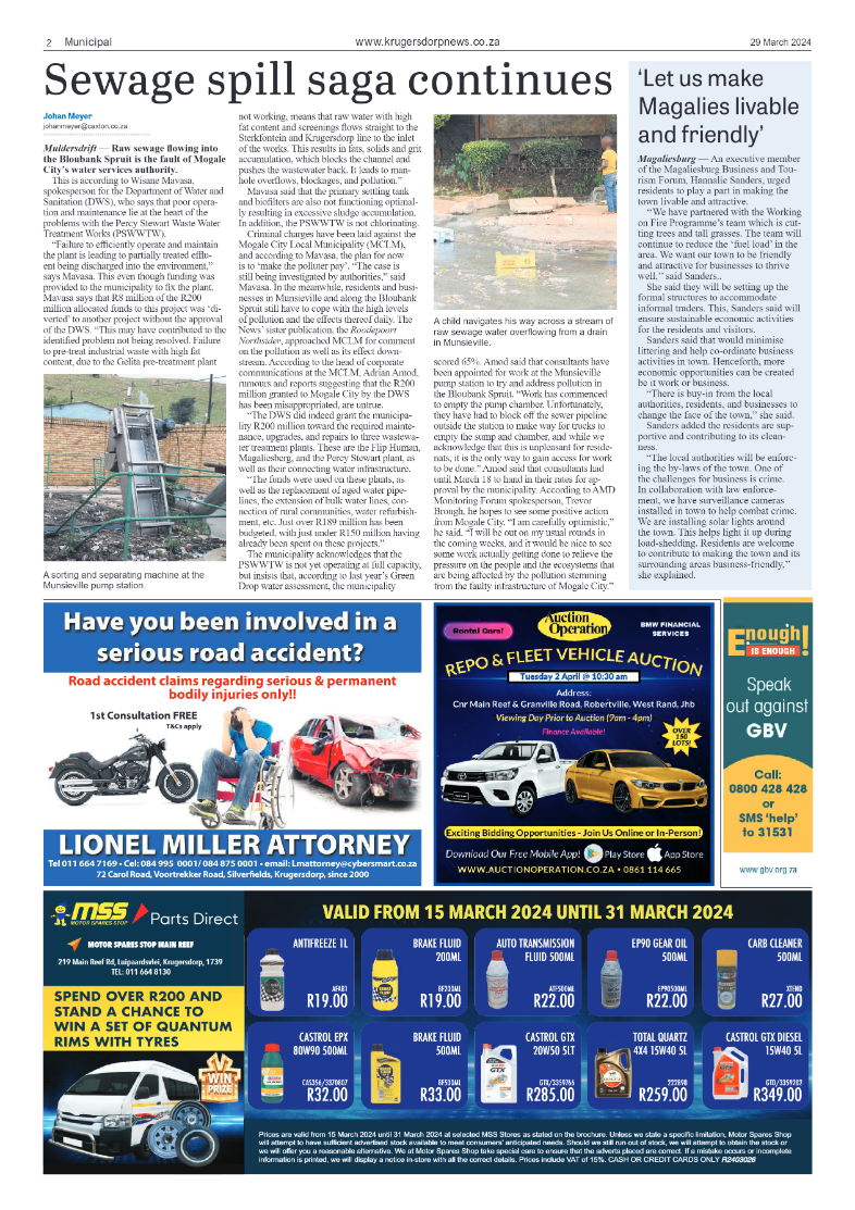Krugersdorp News 29 March 2024 page 2
