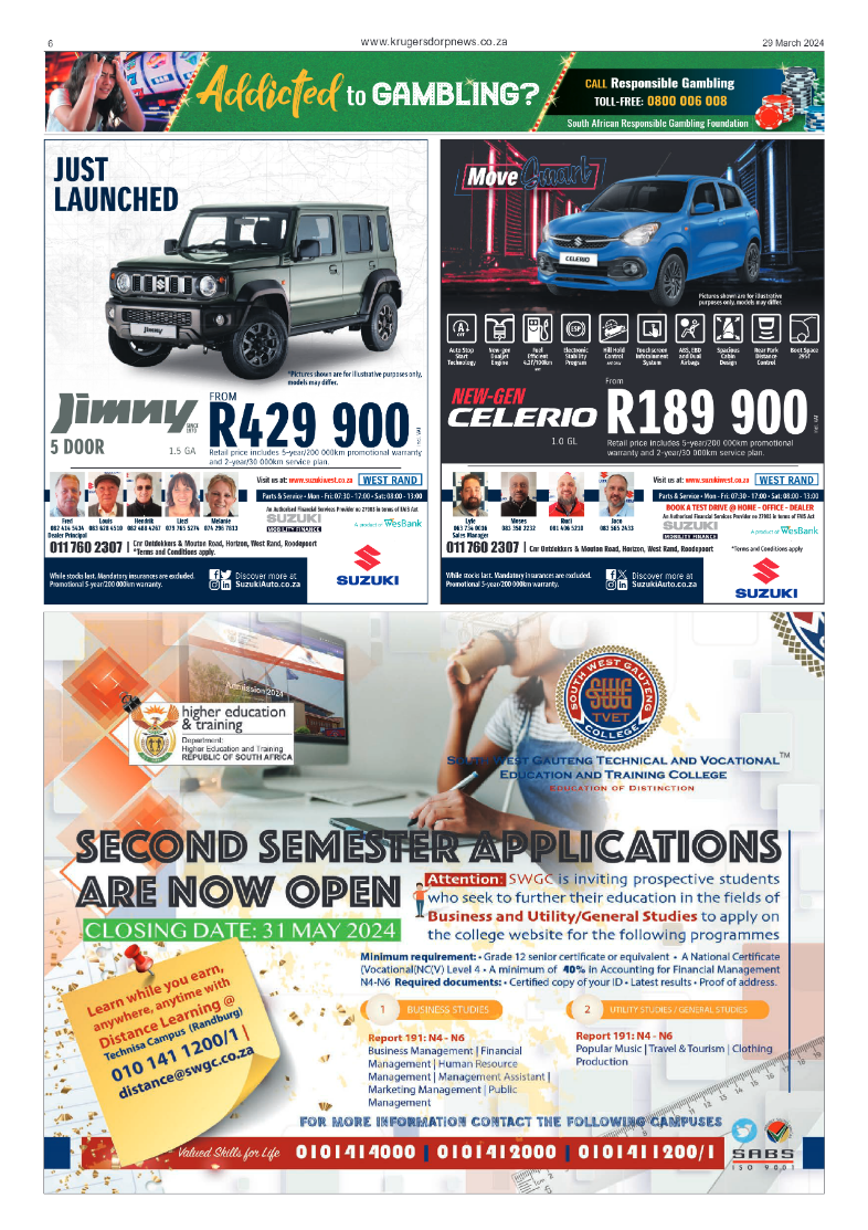 Krugersdorp News 29 March 2024 page 6