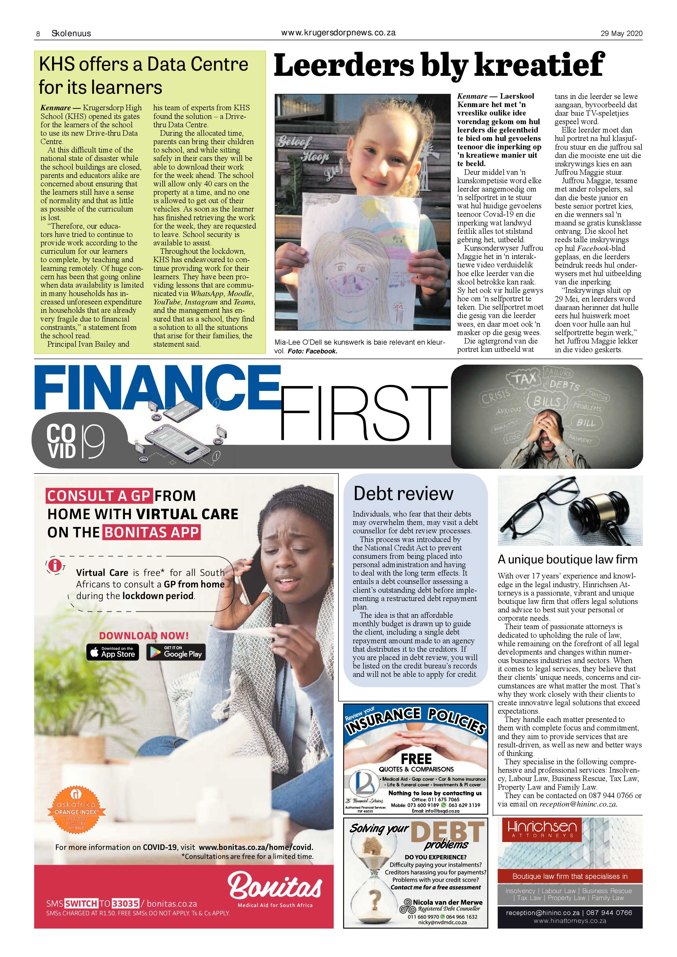 Krugersdorp News 29 May 2020 page 8