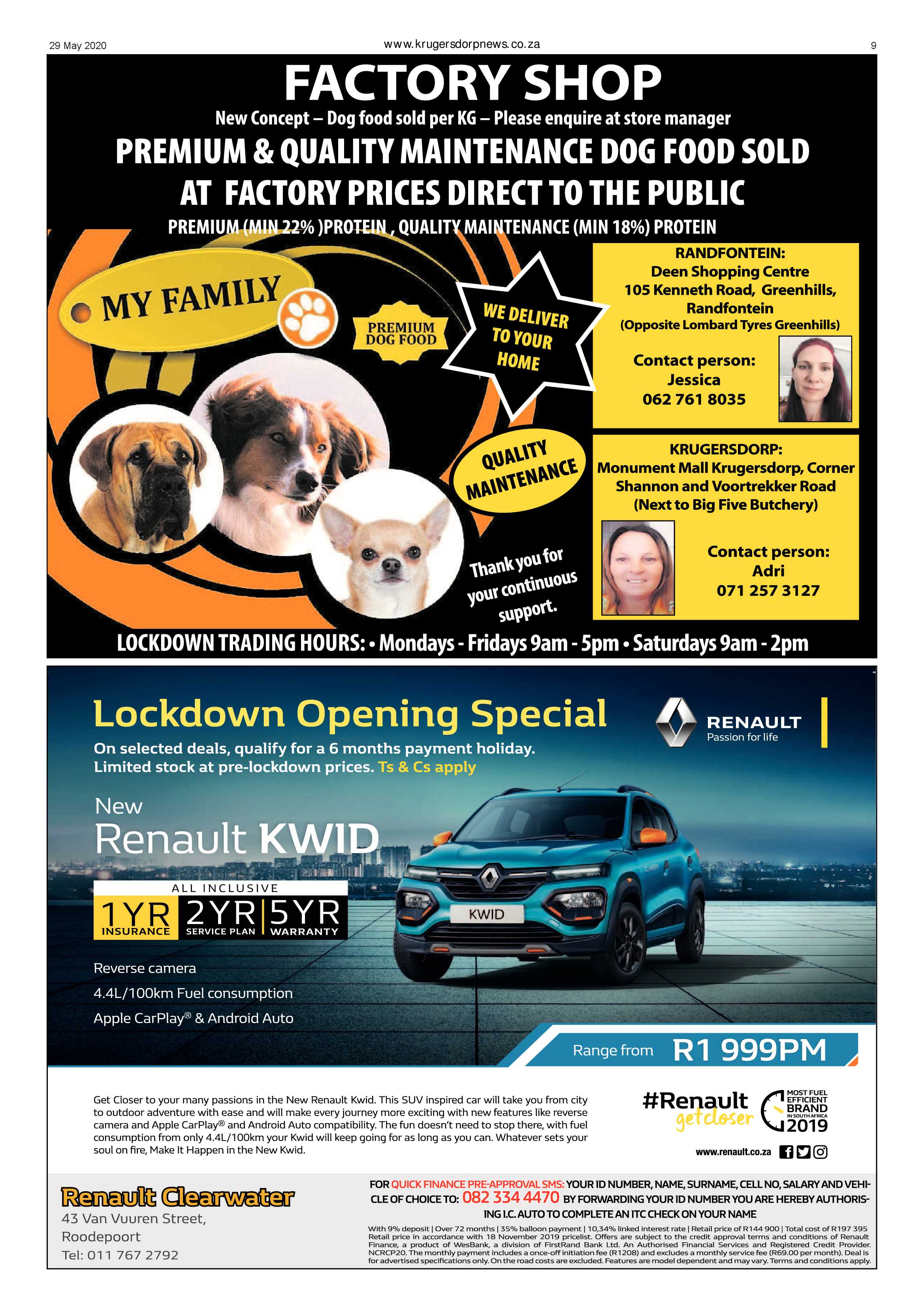 Krugersdorp News 29 May 2020 page 9