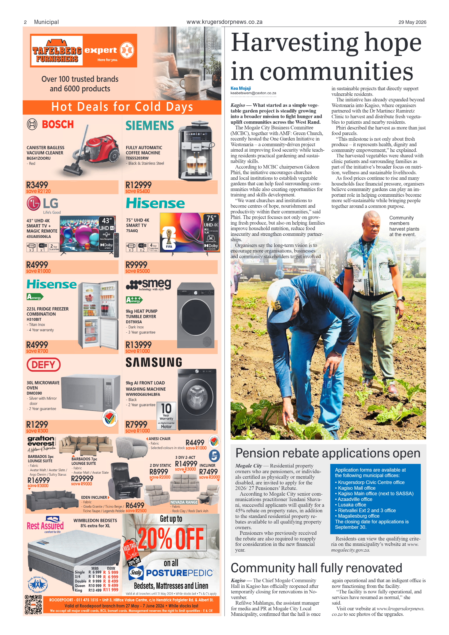 Krugersdorp News 29 May 2026 page 2