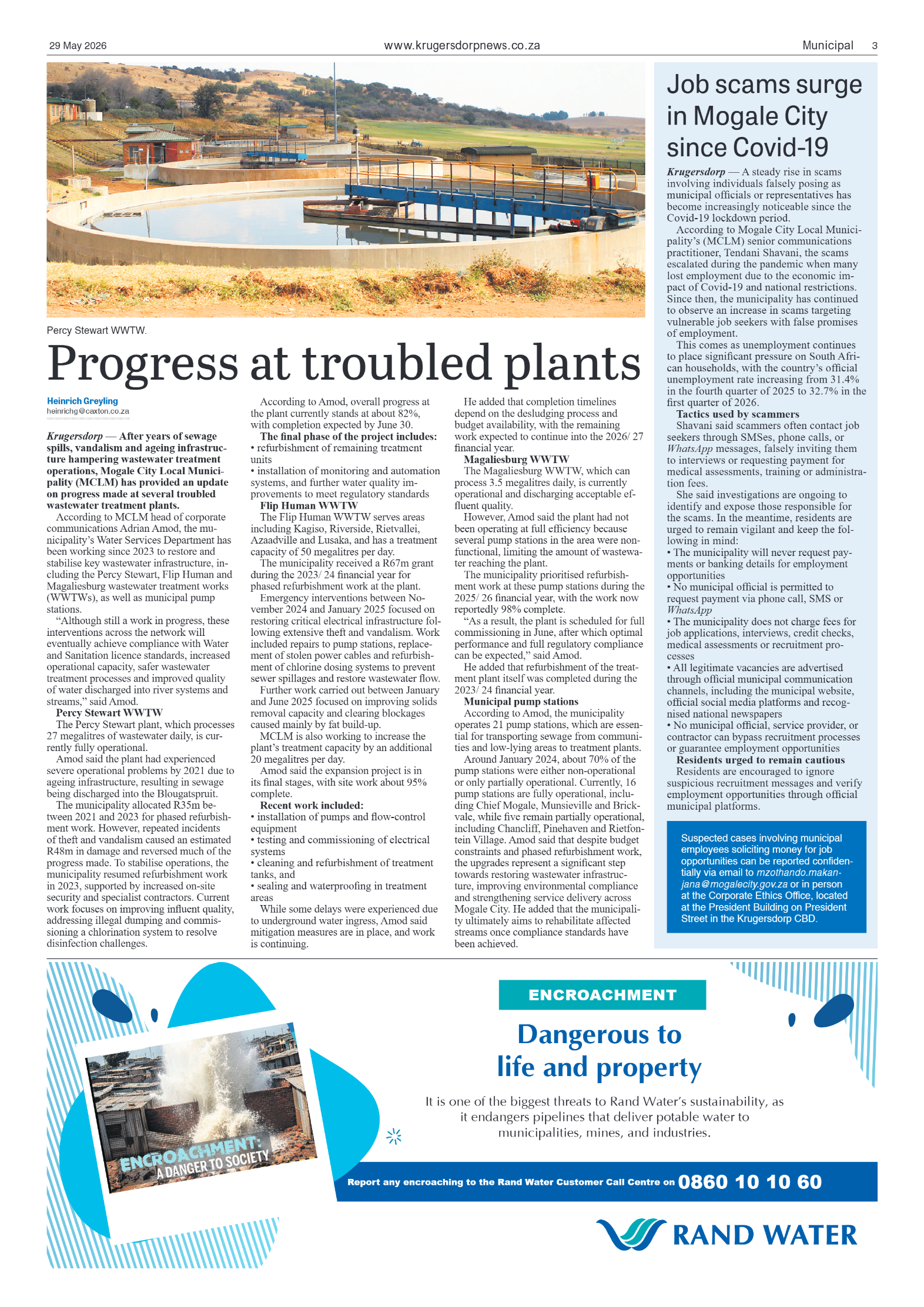 Krugersdorp News 29 May 2026 page 3