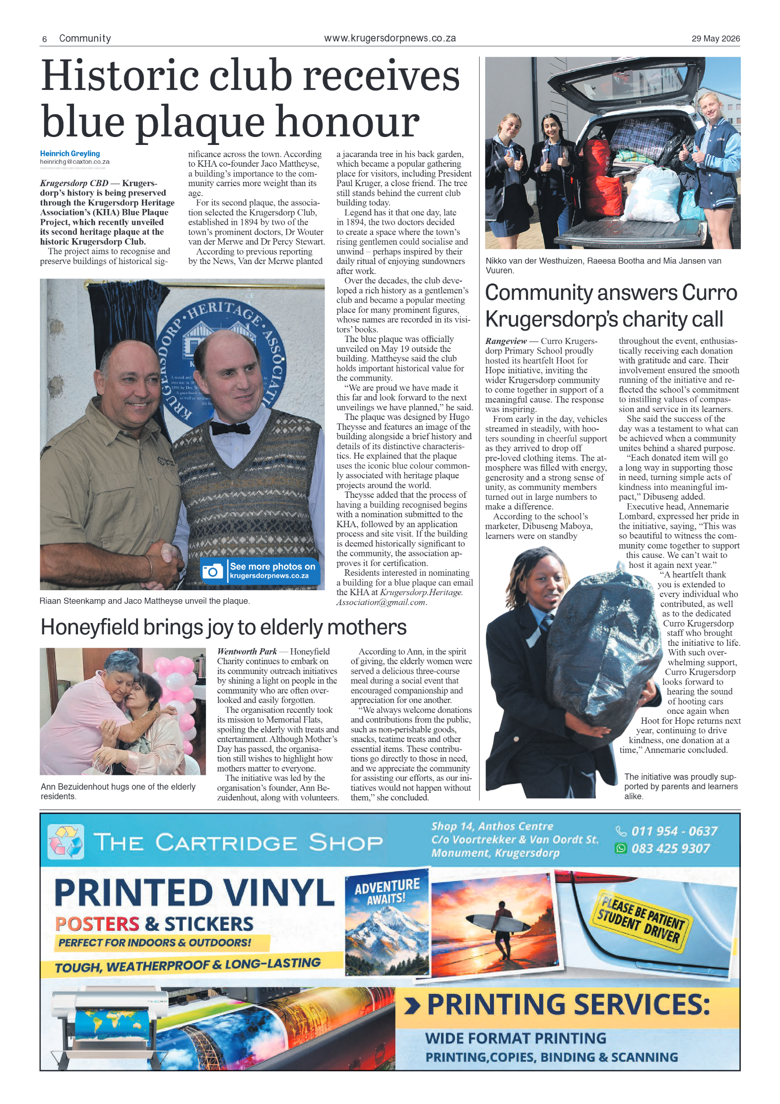 Krugersdorp News 29 May 2026 page 6