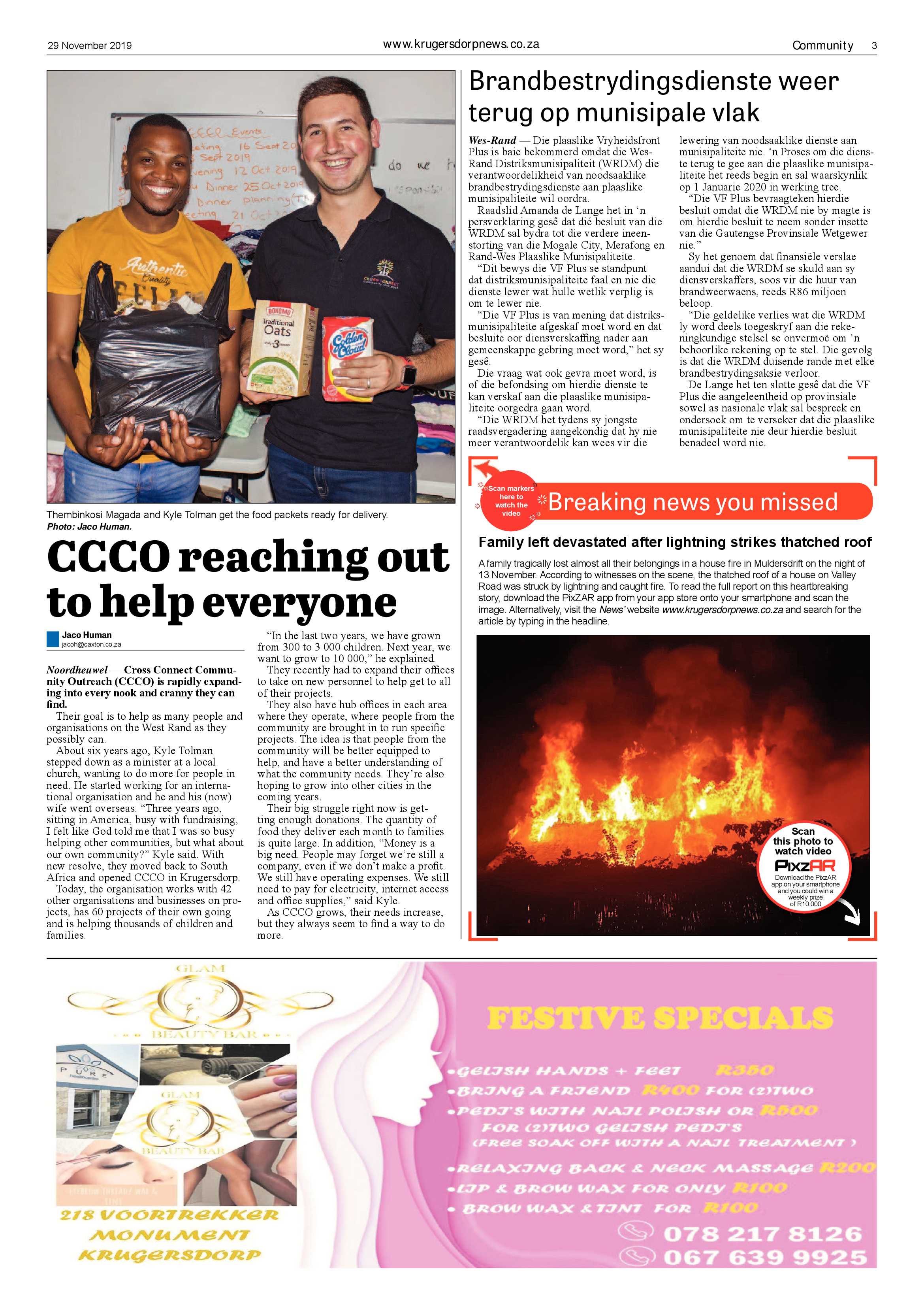 Krugersdorp News 29 November 2019 page 3