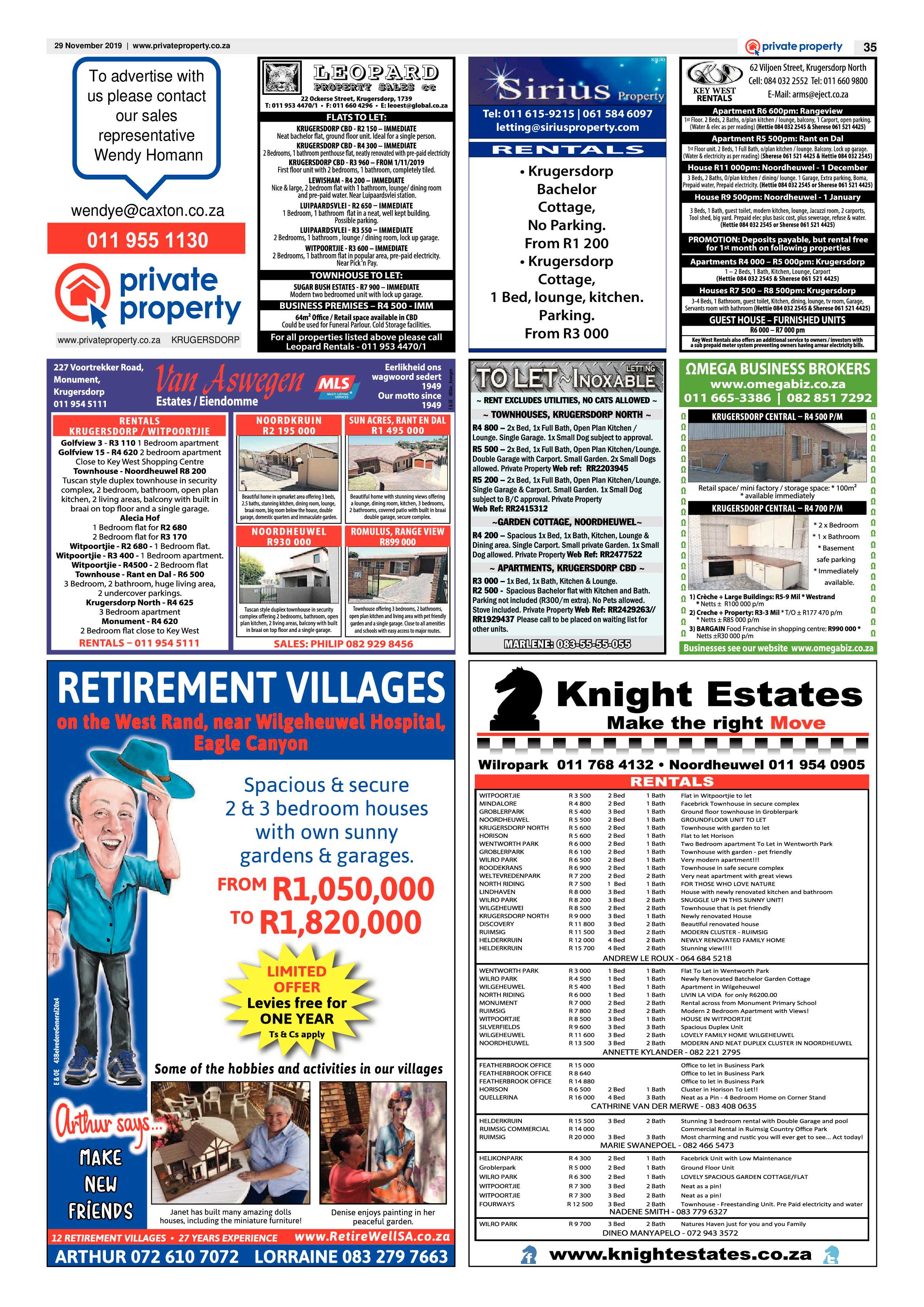 Krugersdorp News 29 November 2019 page 35