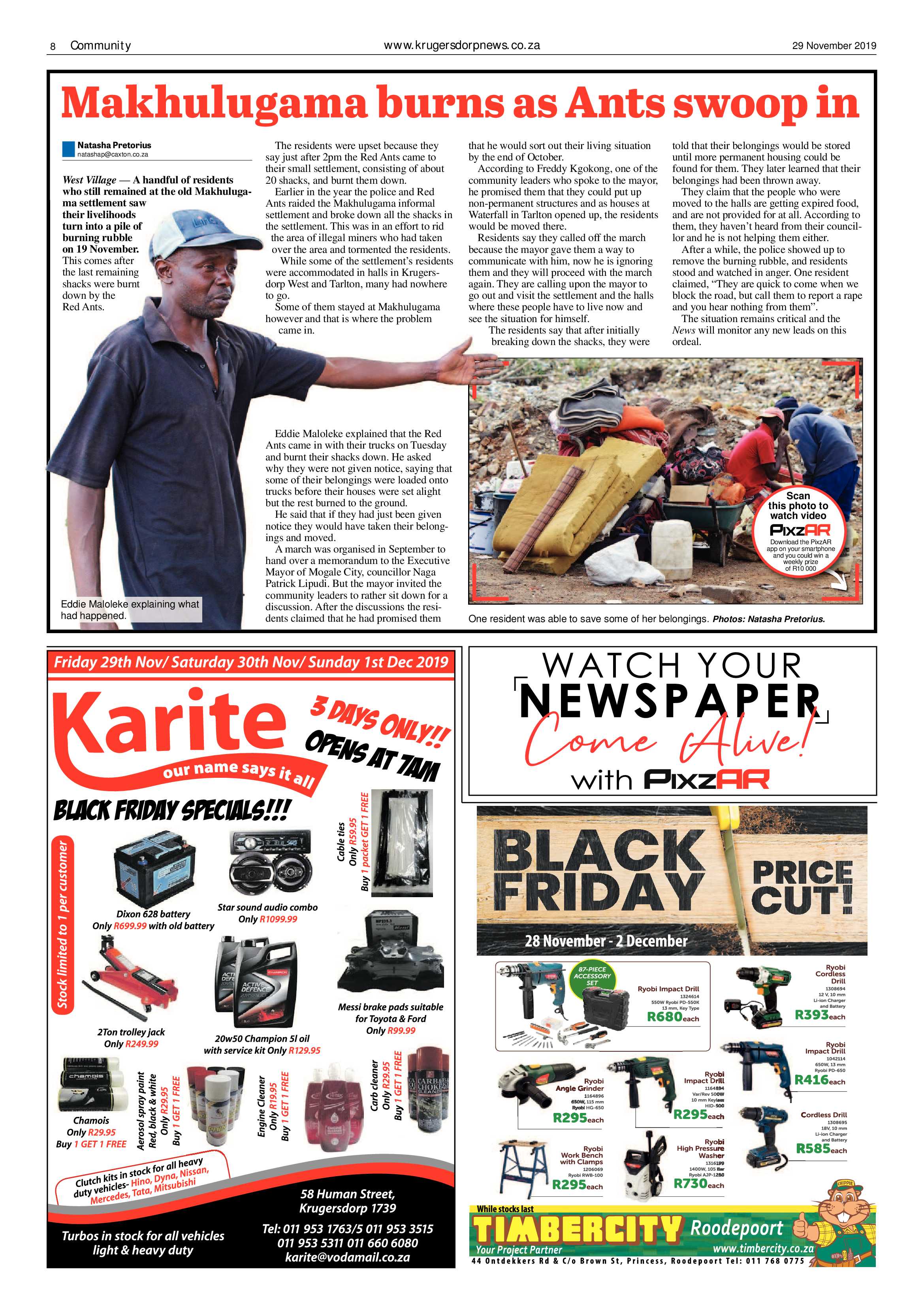 Krugersdorp News 29 November 2019 page 8