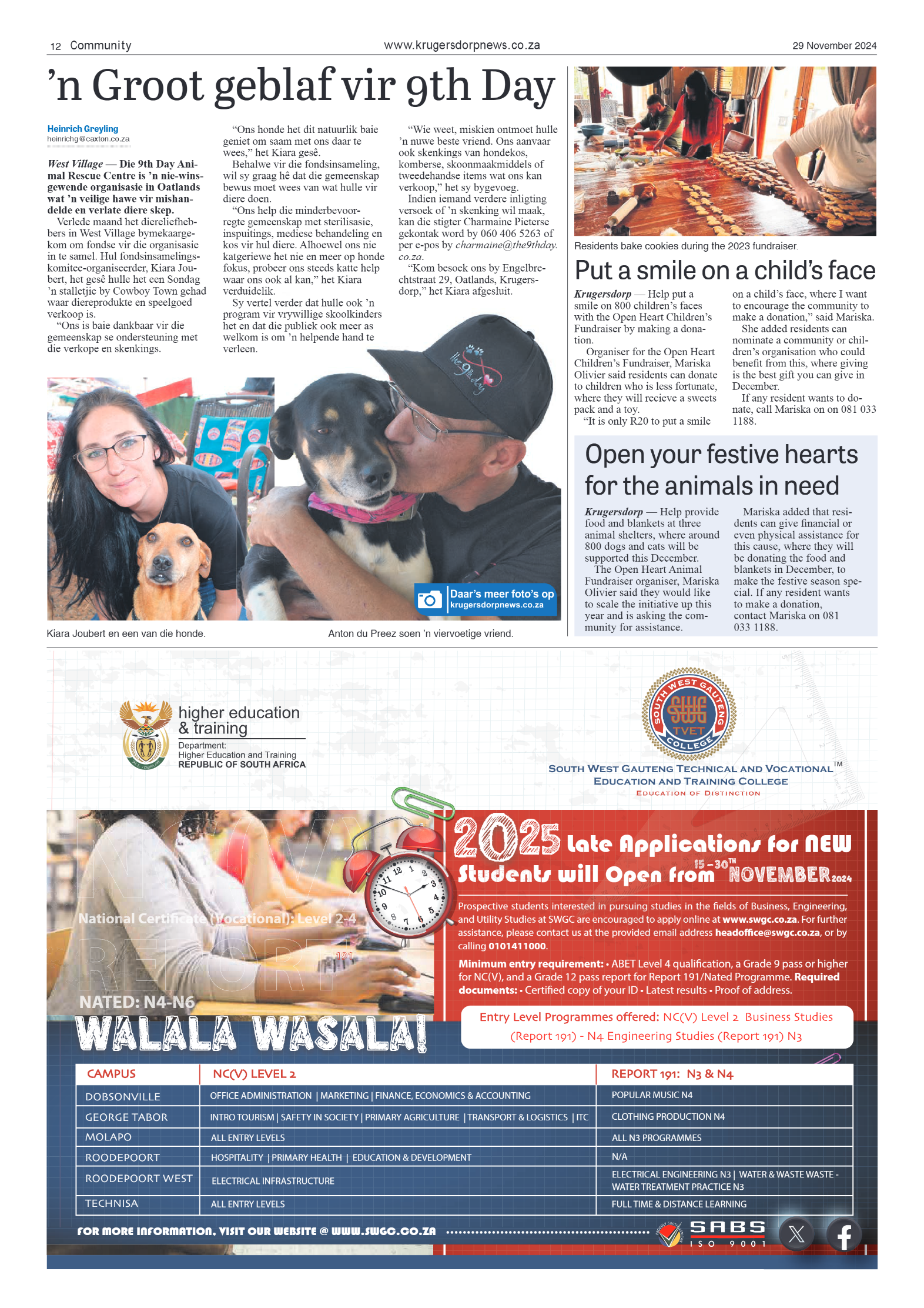 Krugersdorp News 29 November 2024 page 12