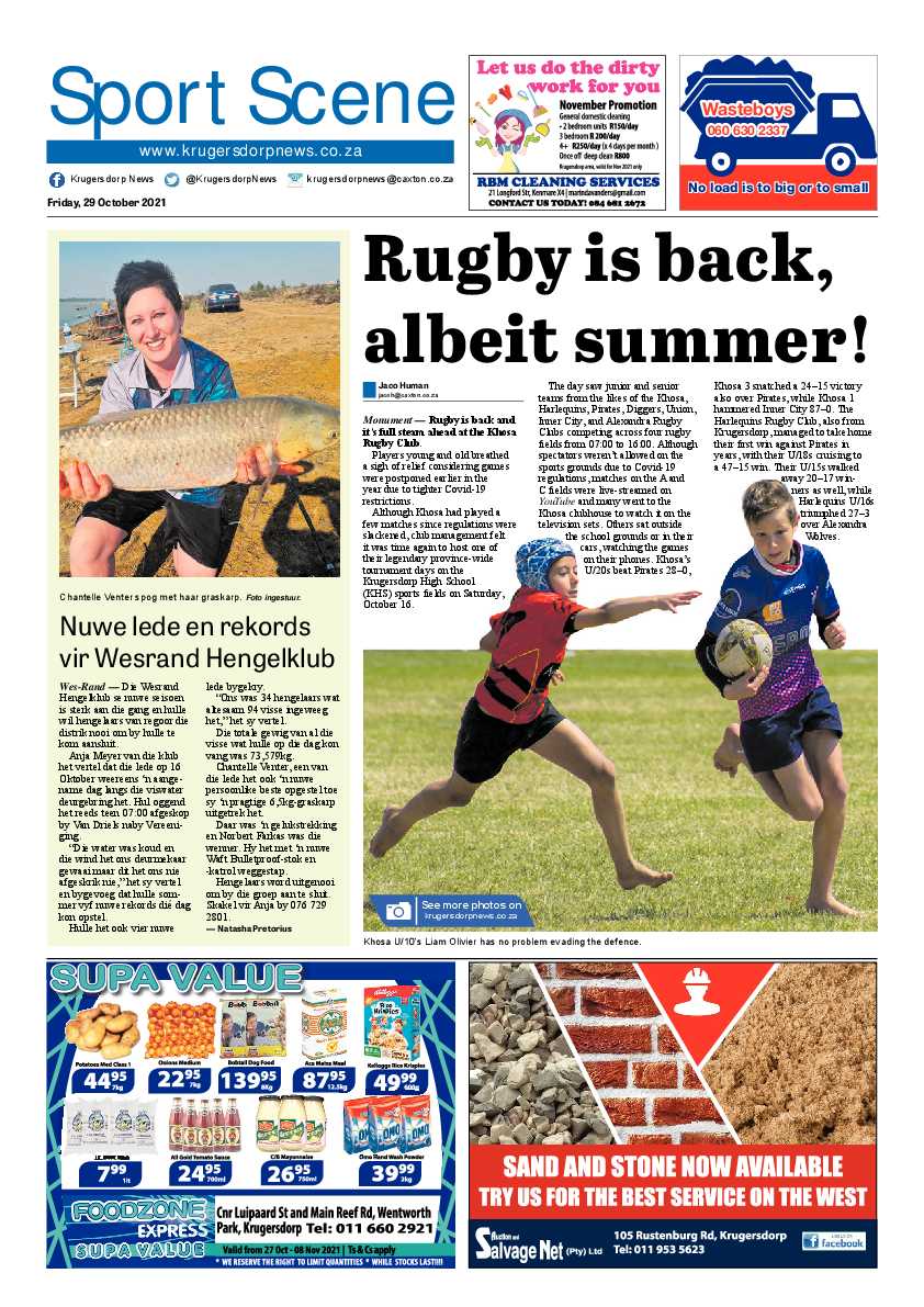 Krugersdorp News 29 October 2021 page 22
